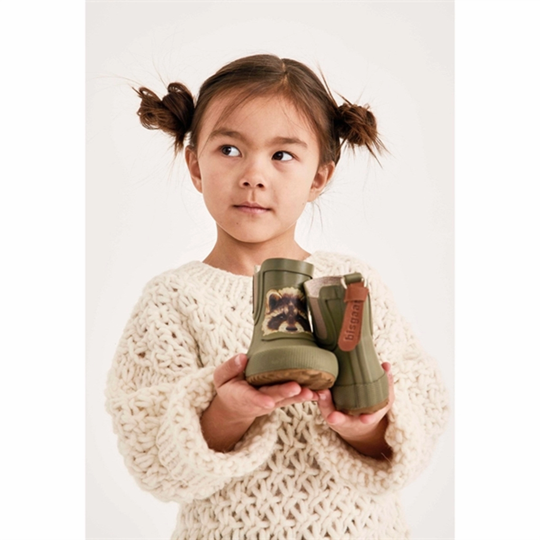 Bisgaard Rubber Boots Baby Green Water resistant upper