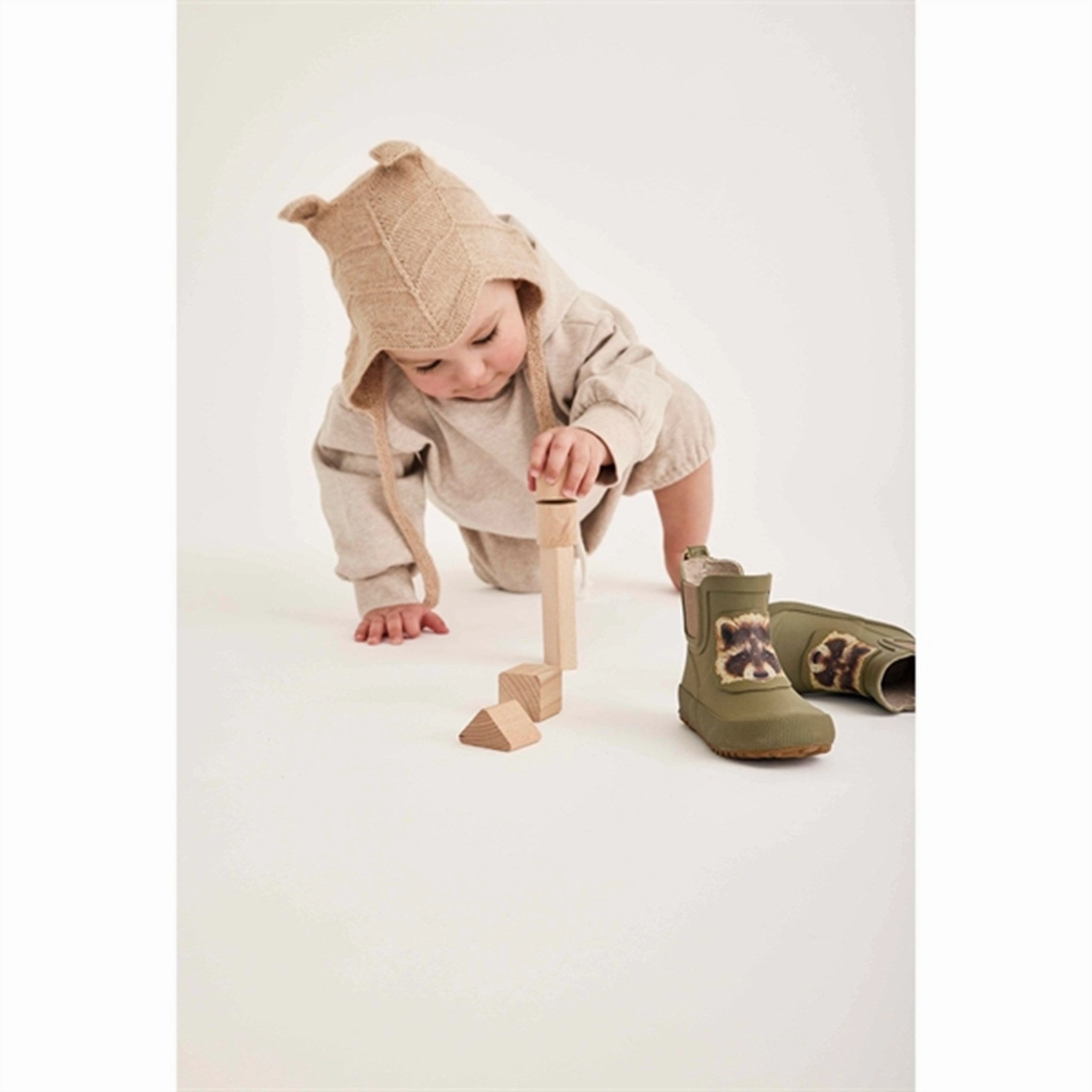 Rugged Build Bisgaard Rubber Boots Baby Green
