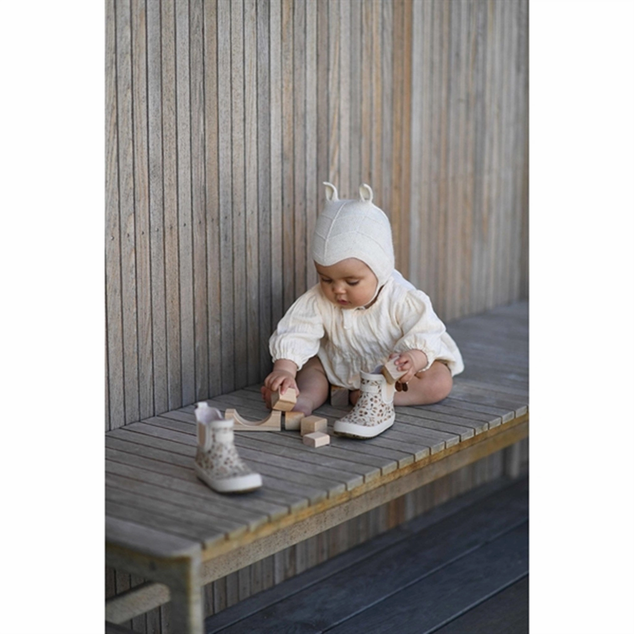 Bisgaard Rubber Boots Baby Sage Herbs Dust Guard