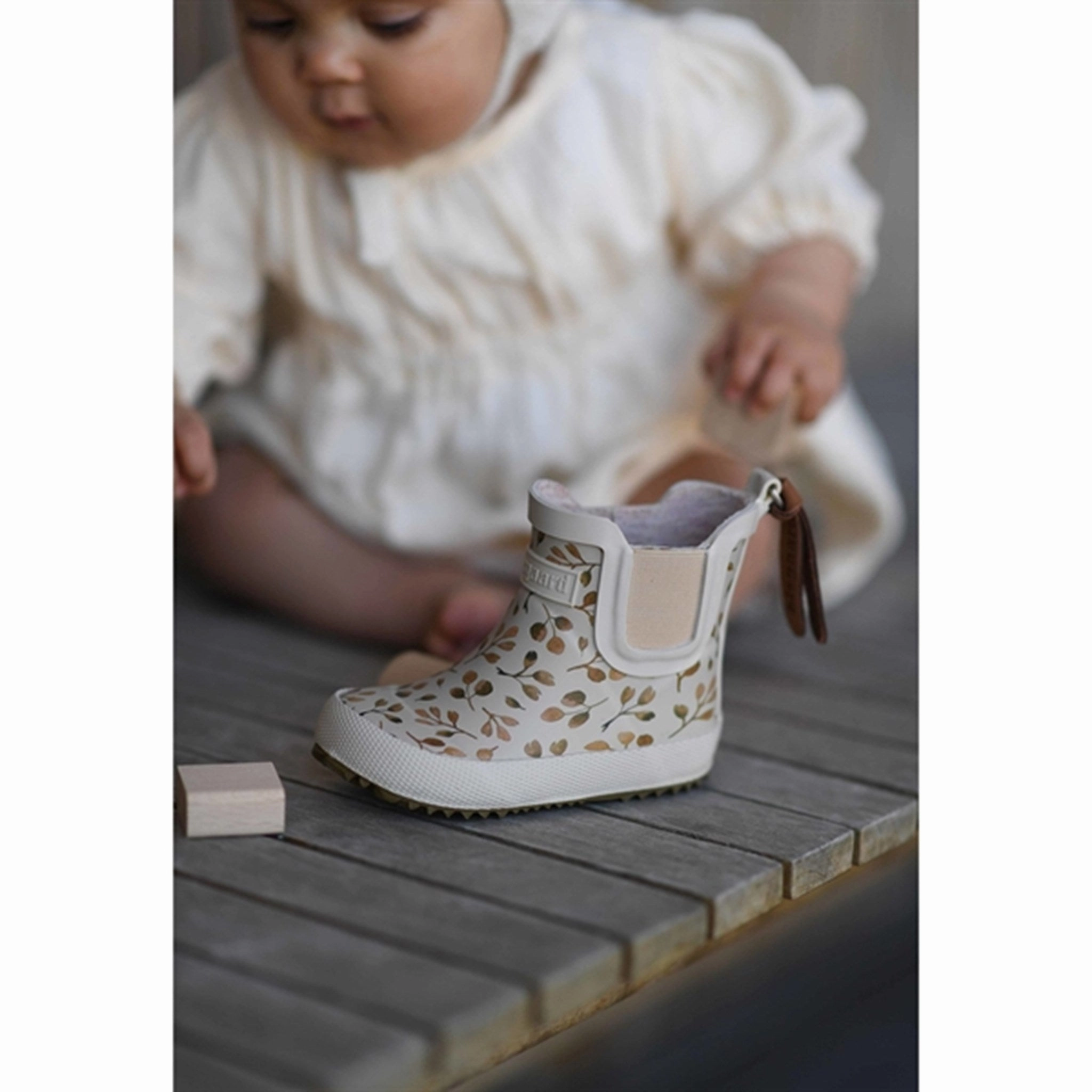 Lightweight Material Power Step Bisgaard Rubber Boots Baby Sage Herbs