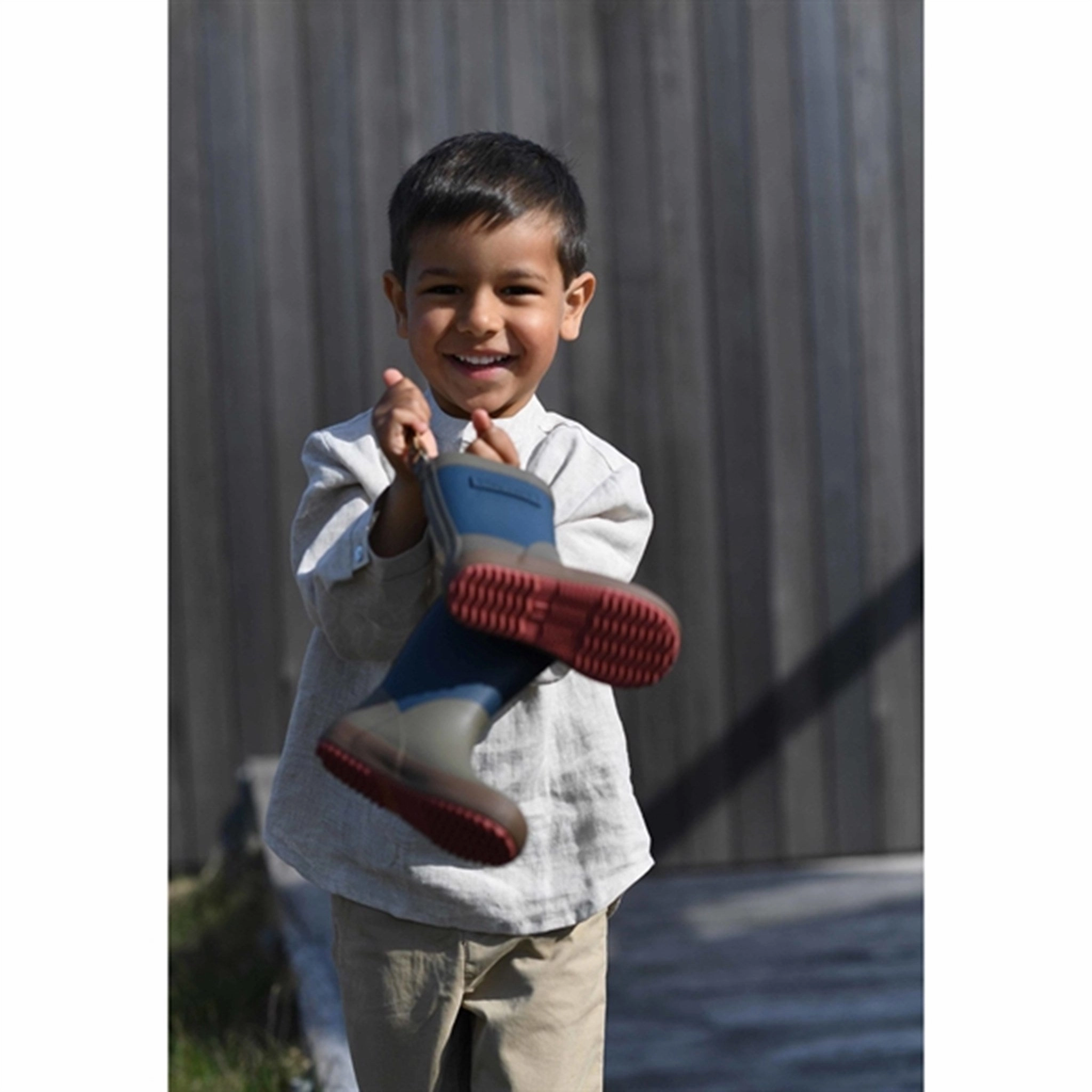 Slip Resistant Work Commute Graduate Bisgaard Rubber Boots Fashion II Blueberry