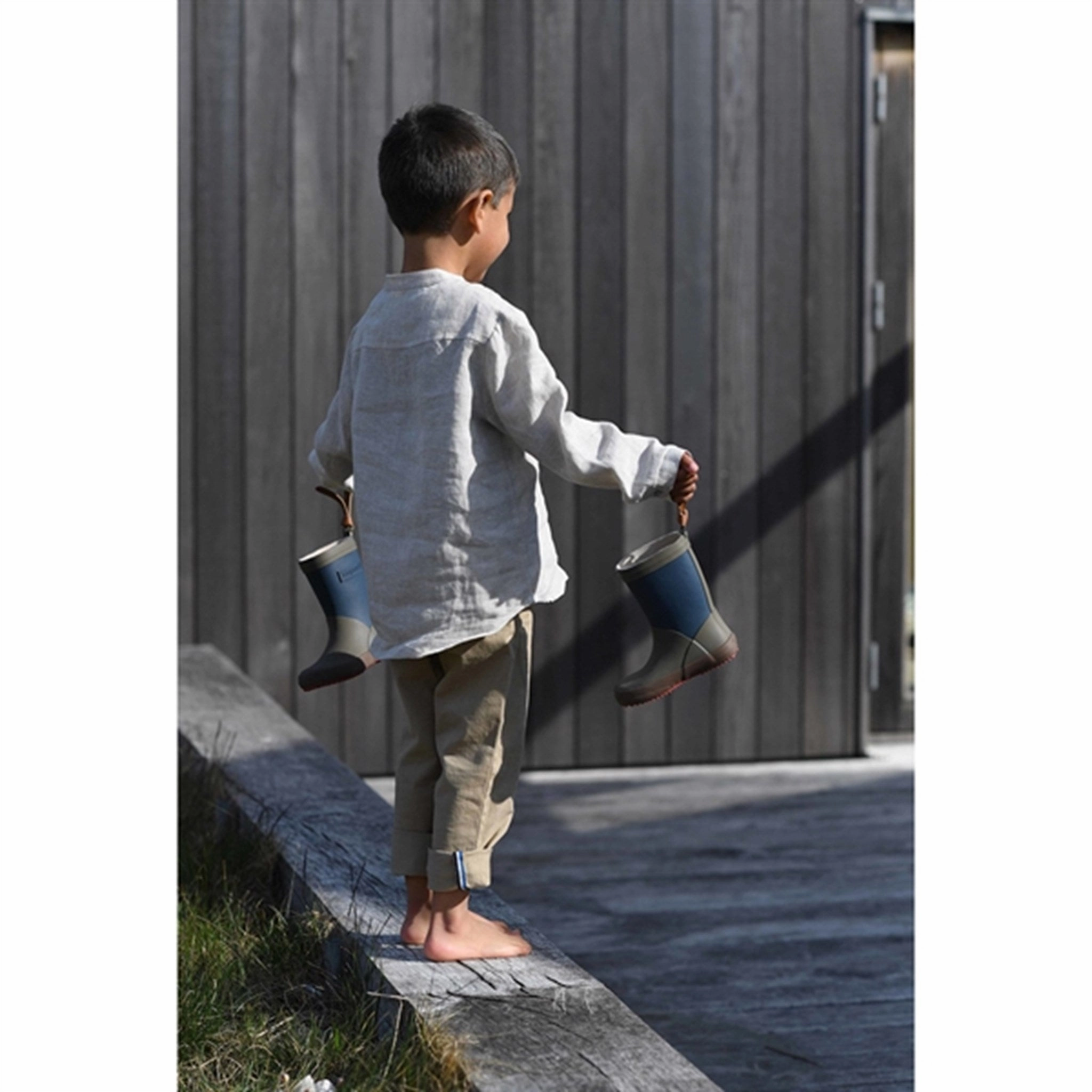 Ergonomic Shape Bisgaard Rubber Boots Fashion II Blueberry