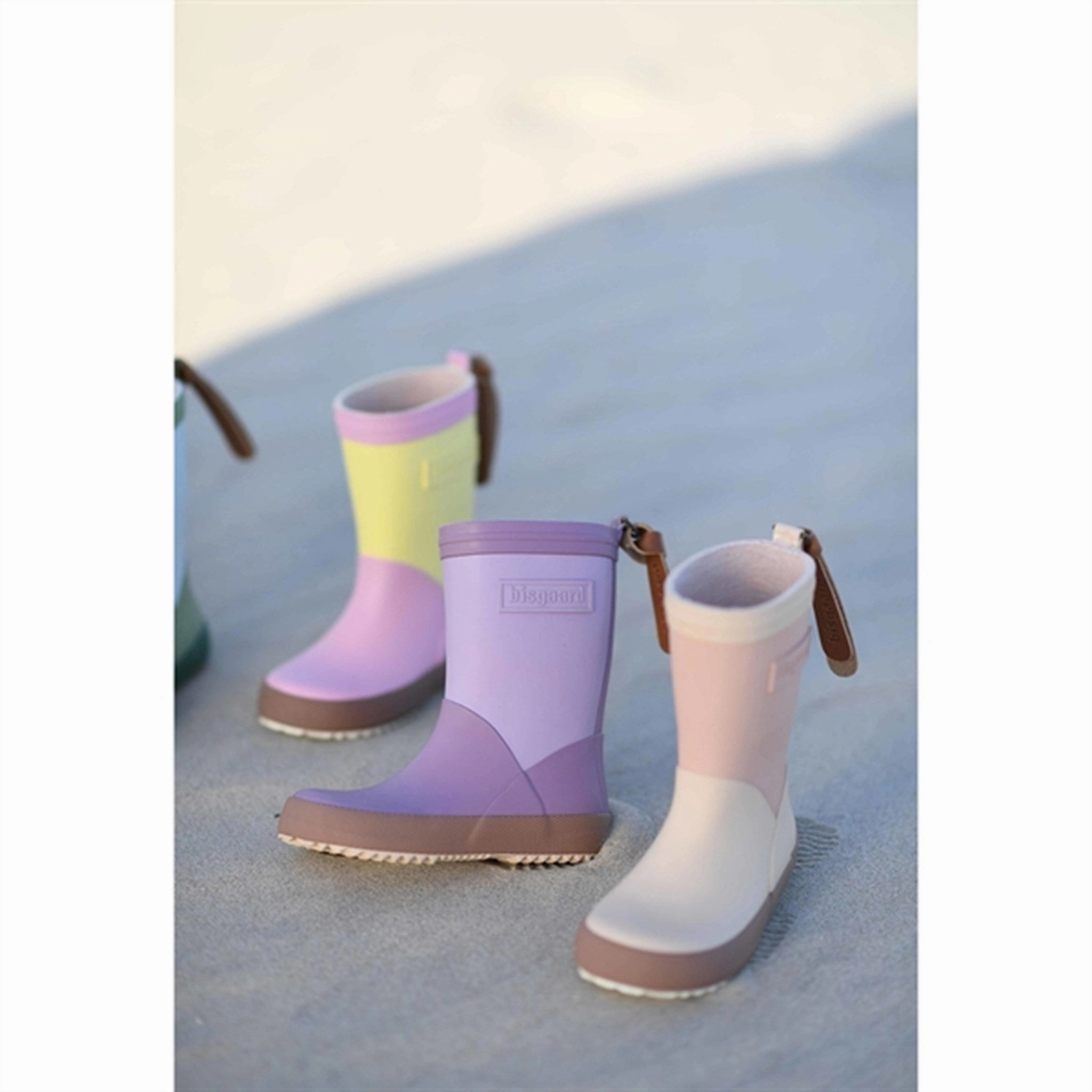 Bisgaard Rubber Boots Fashion II Lavender Feather Light Mountain Climber Wind Shield