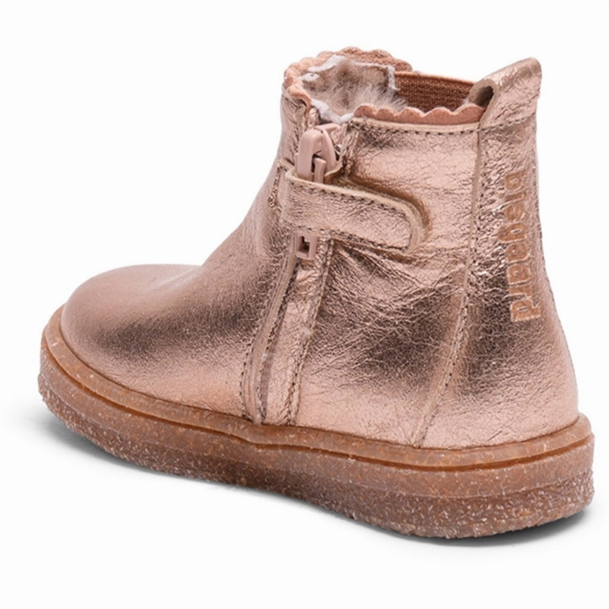 Bisgaard Siggi Lamb Starter Shoes Gold Metallic Flexible form Bare Feel