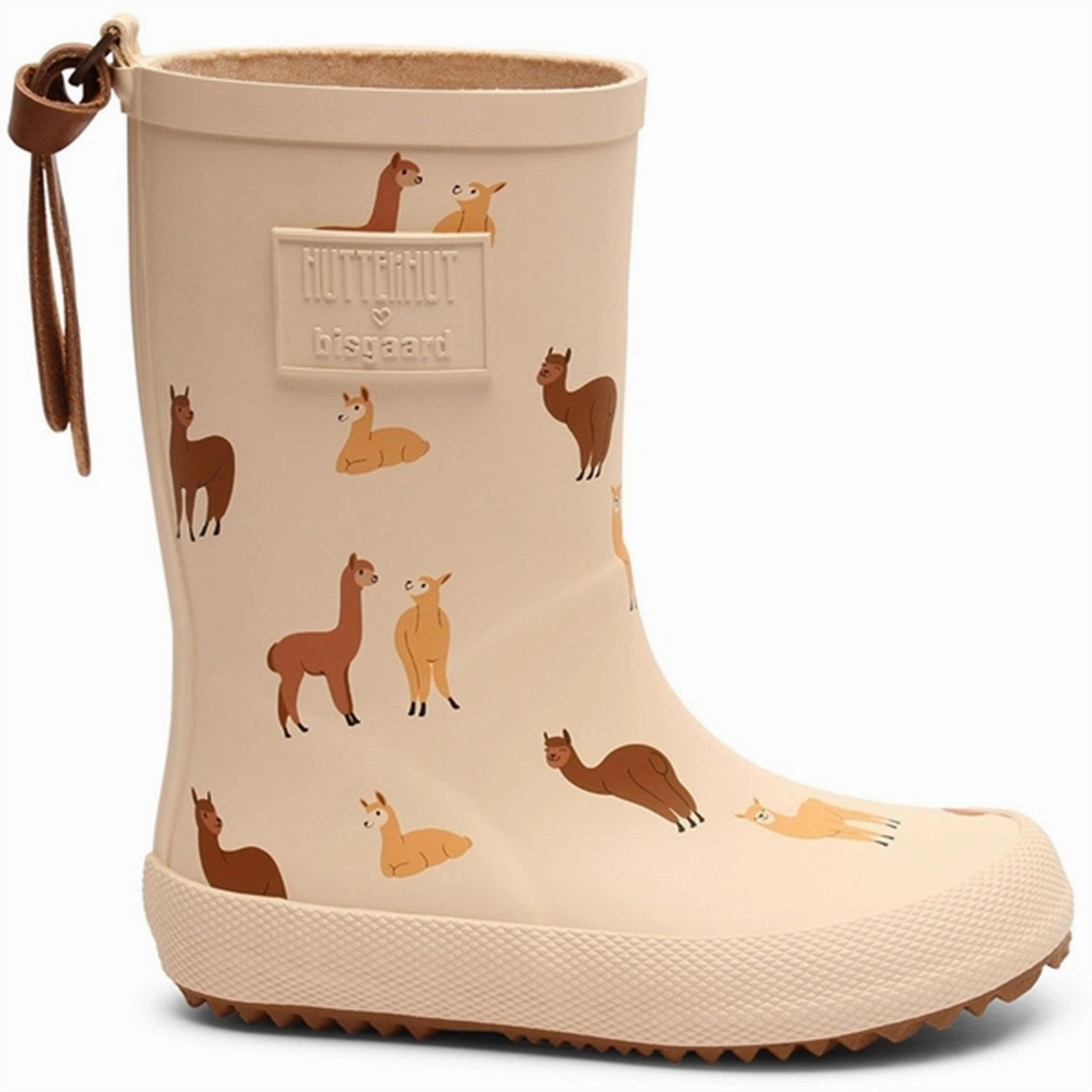 Bisgaard x Huttihut Rubber Boots Alpaca Comfort Lining Snowy Path Leather Material