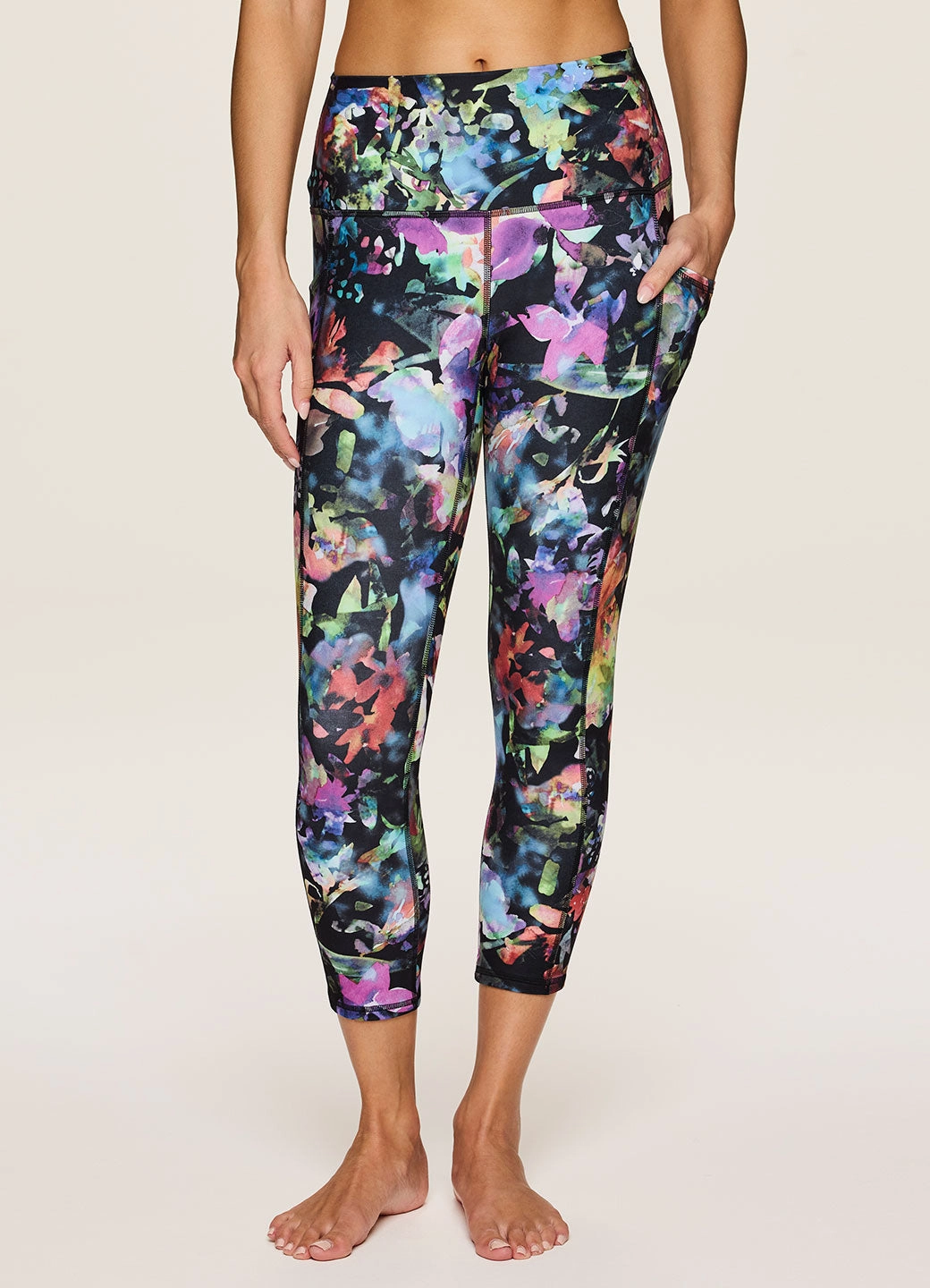 Pointed hem Reinforced-stitching-characteristic Blooming For You Super Soft Capri