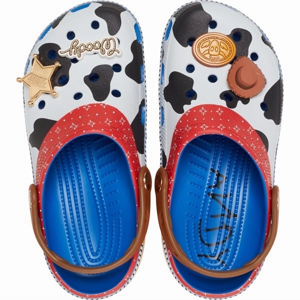 Crocs Toy Story Woody Classic Clog Blue Jean Outdoor Wear Beach Footwear