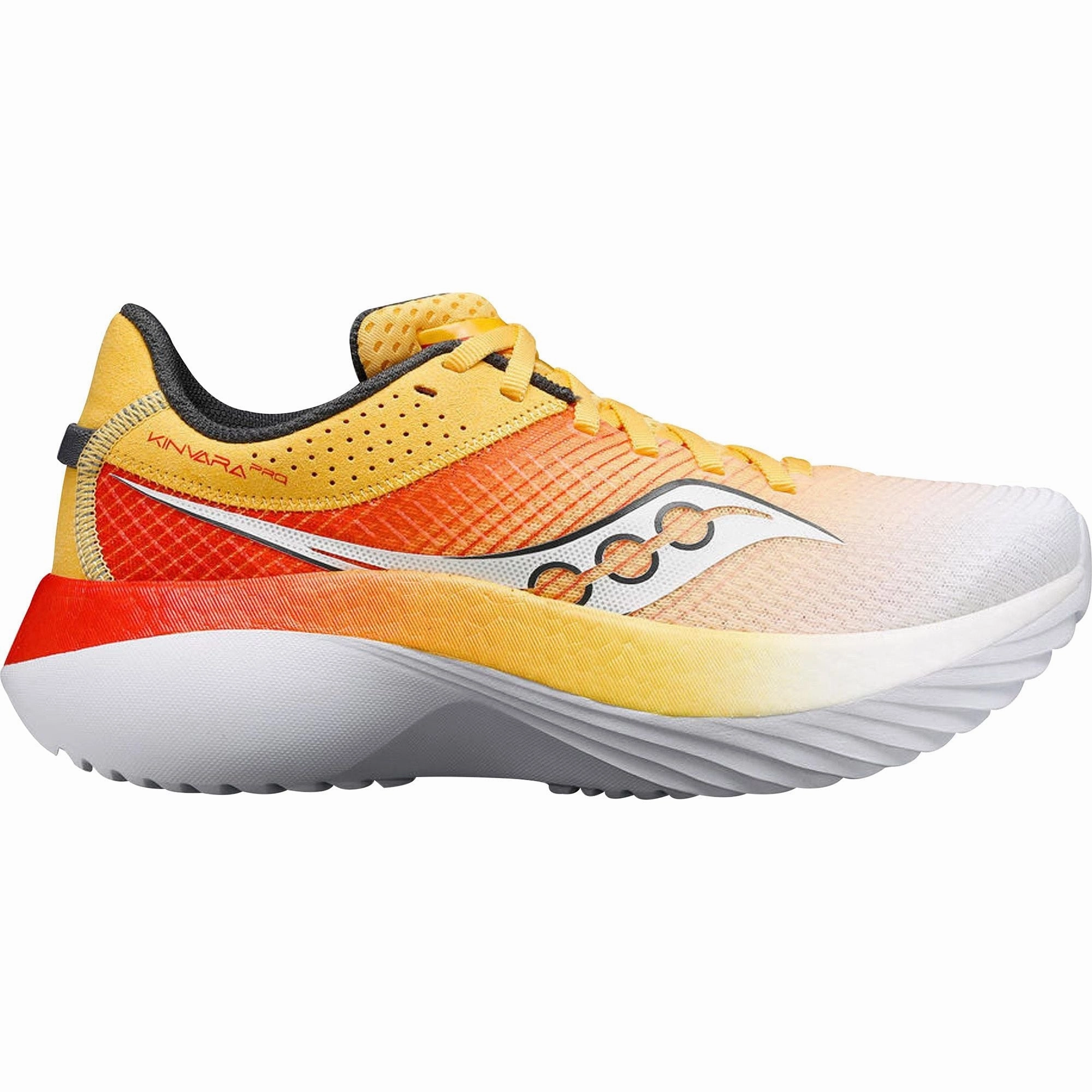 Saucony Kinvara Pro Womens Running Shoes - Yellow Woven Upper Material