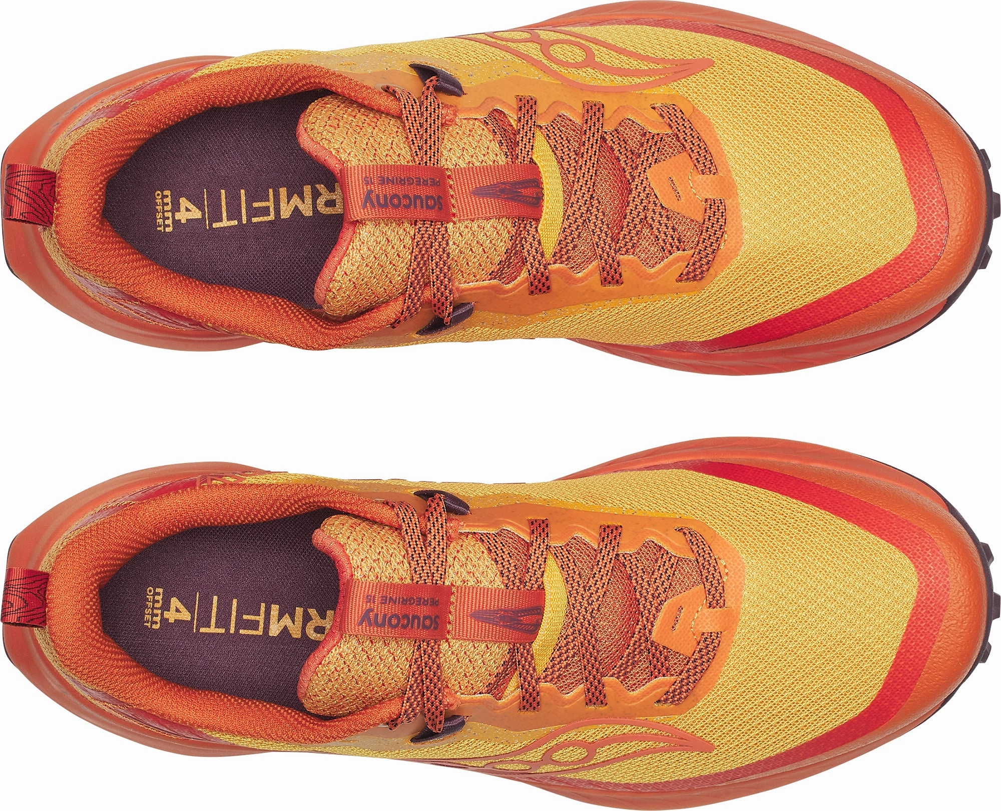 Outstanding breathability Saucony Peregrine 15 Mens Trail Running Shoes - Orange