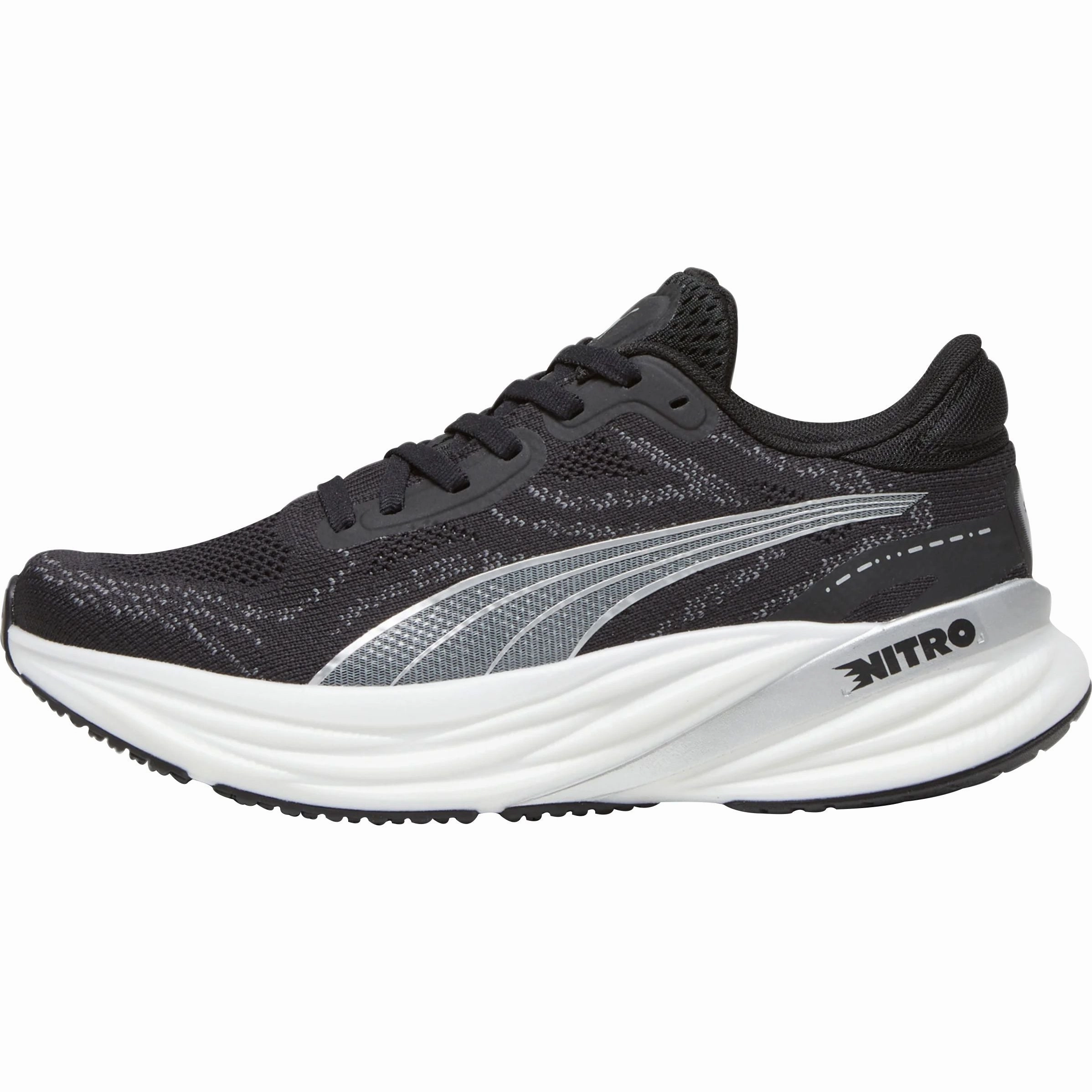 Kinetic Flex Grooves Heat - resistant Puma Magnify Nitro 2 Womens Running Shoes - Black