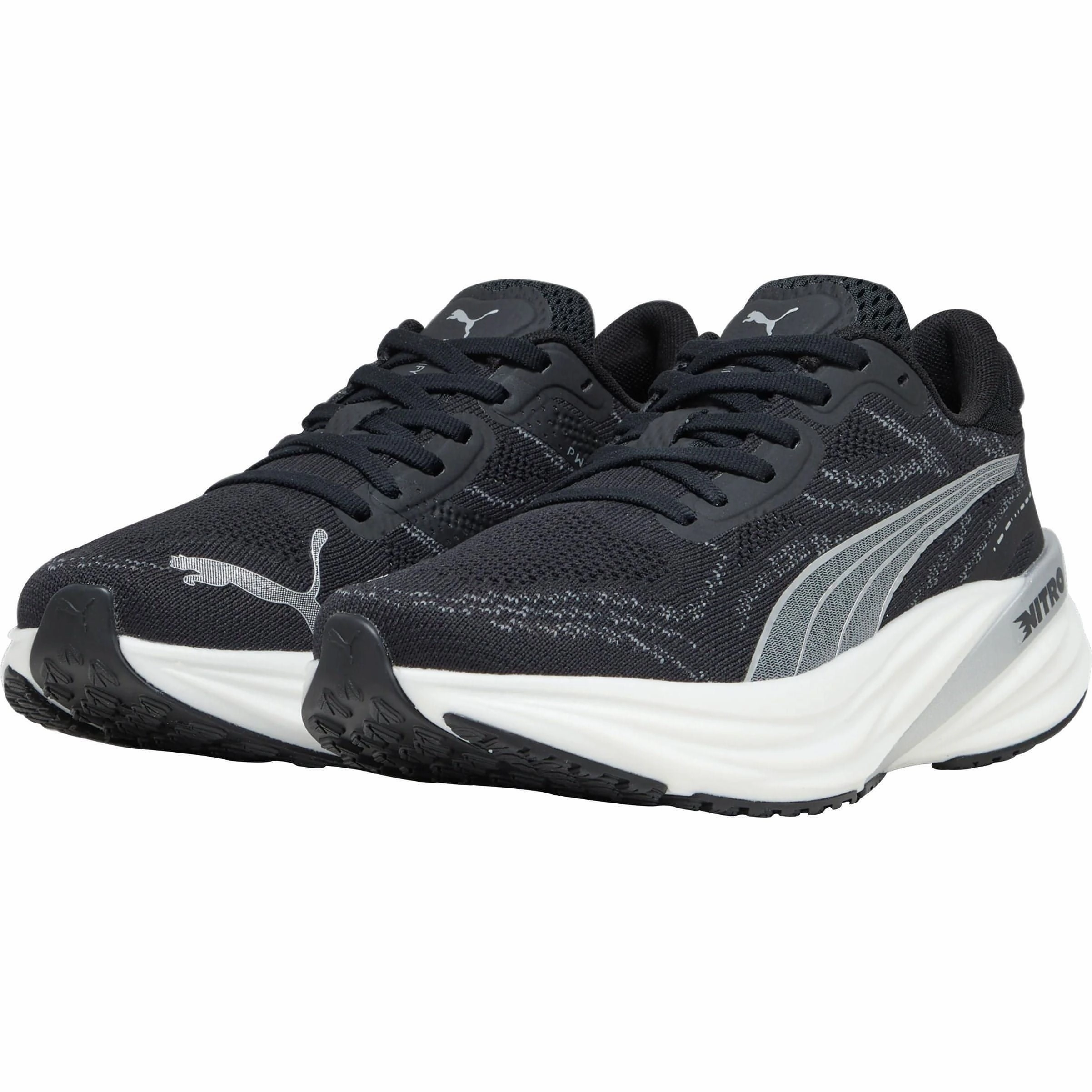 Puma Magnify Nitro 2 Womens Running Shoes - Black Pronation Correction Tech