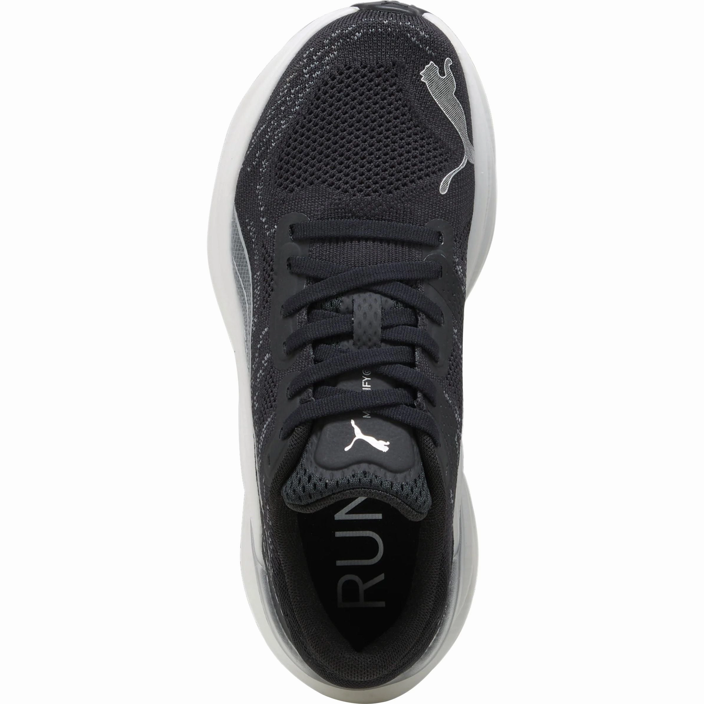 Puma Magnify Nitro 2 Womens Running Shoes - Black Multi Layer Mesh Weave