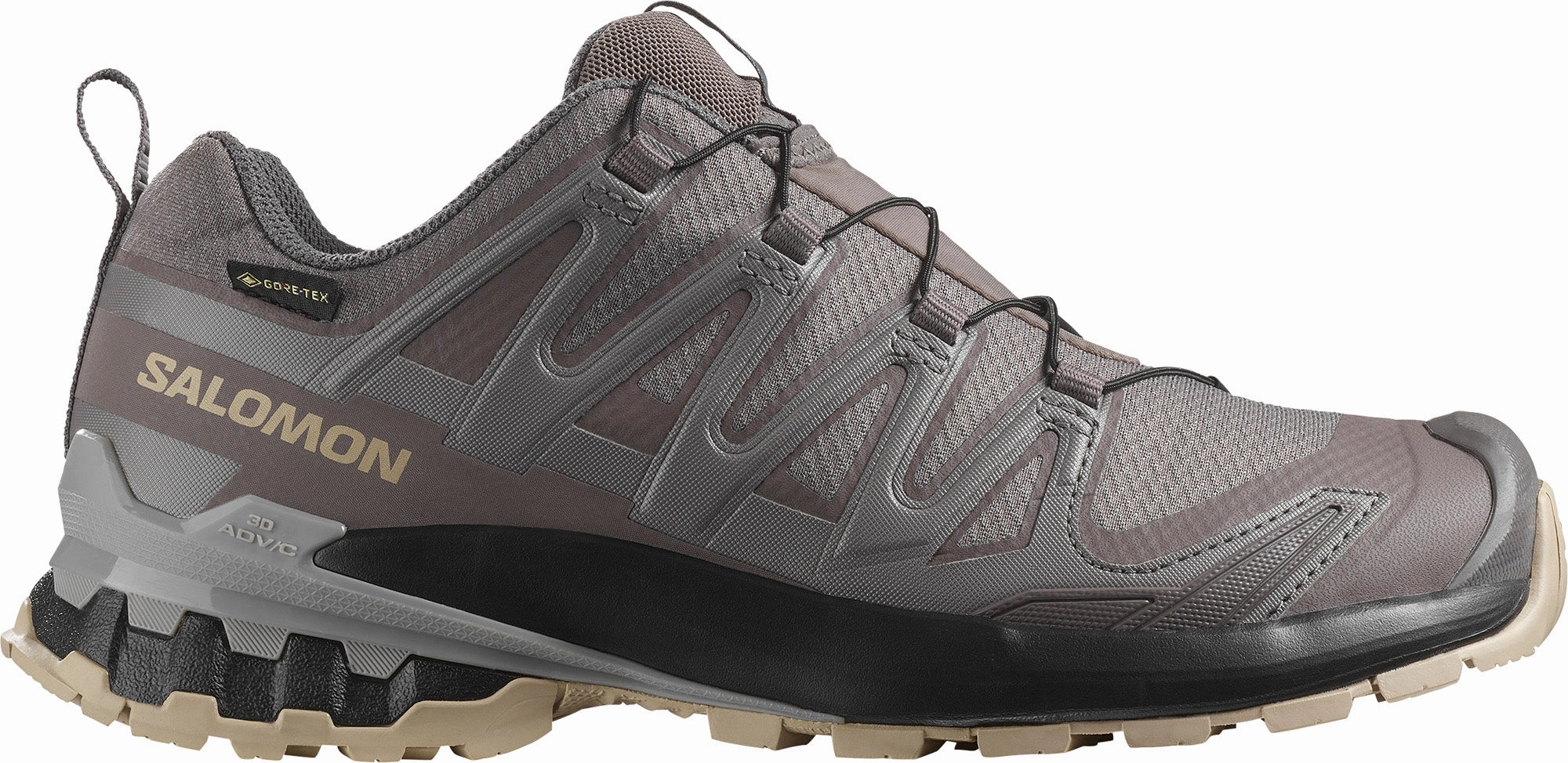 mental health benefits dry - weather Salomon XA Pro 3D V9 GORE-TEX Womens Trail Running Shoes - Grey