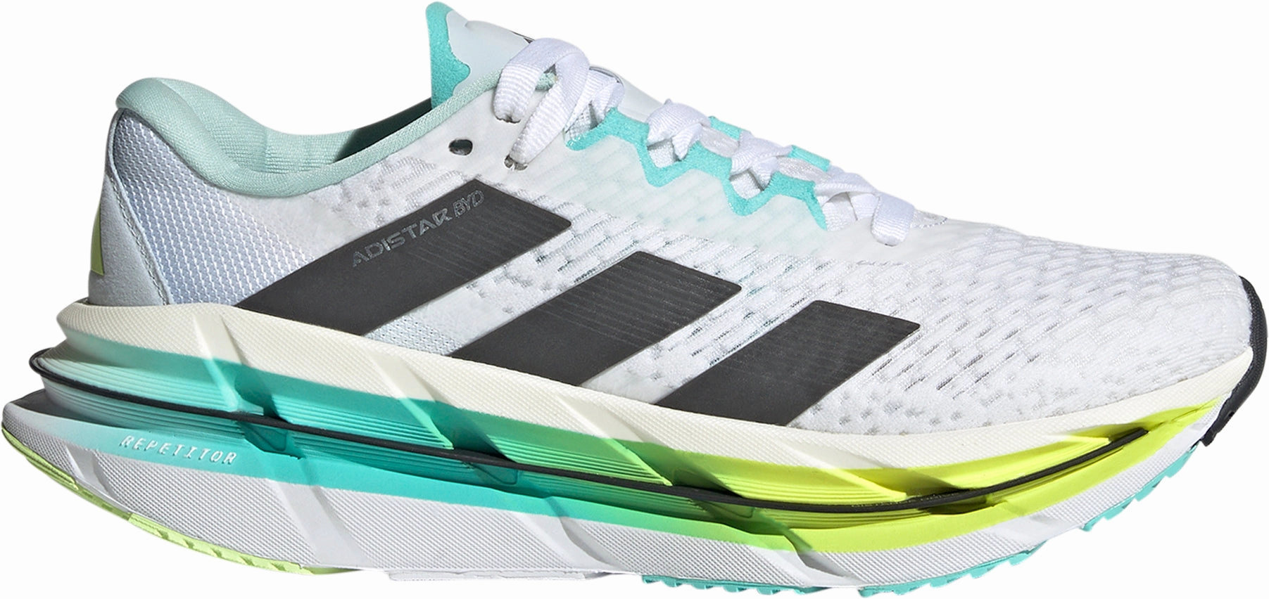 Comfortable Arch adidas Adistar BYD Womens Running Shoes - White