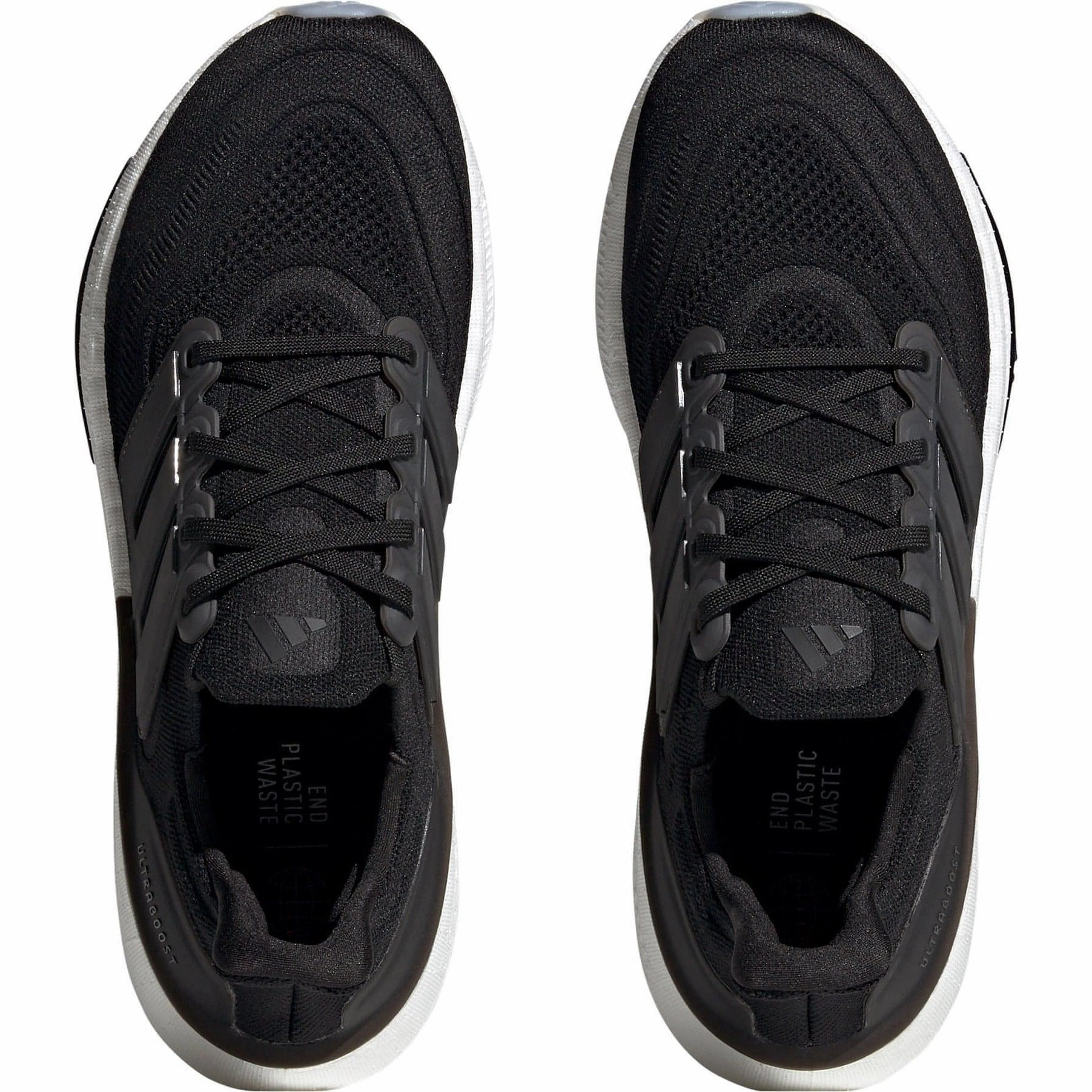 Pronation Control Structure Midfoot Harness Design adidas Ultra Boost Light Mens Running Shoes - Black