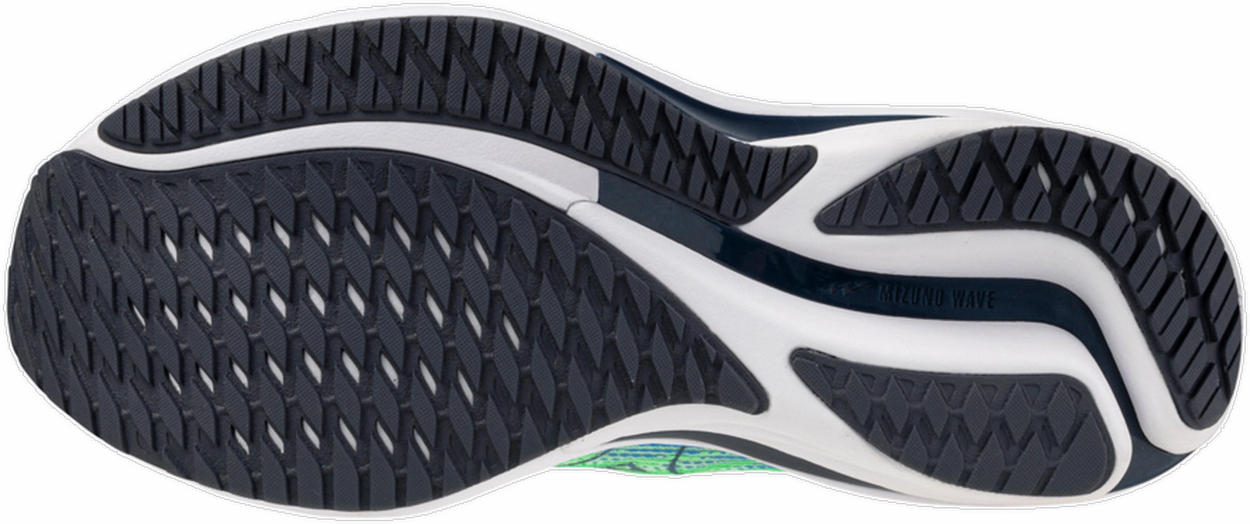 Abdominal Tensile Structure leather - upper - quality shoes Mizuno Wave Rider 28 Mens Running Shoes - Green