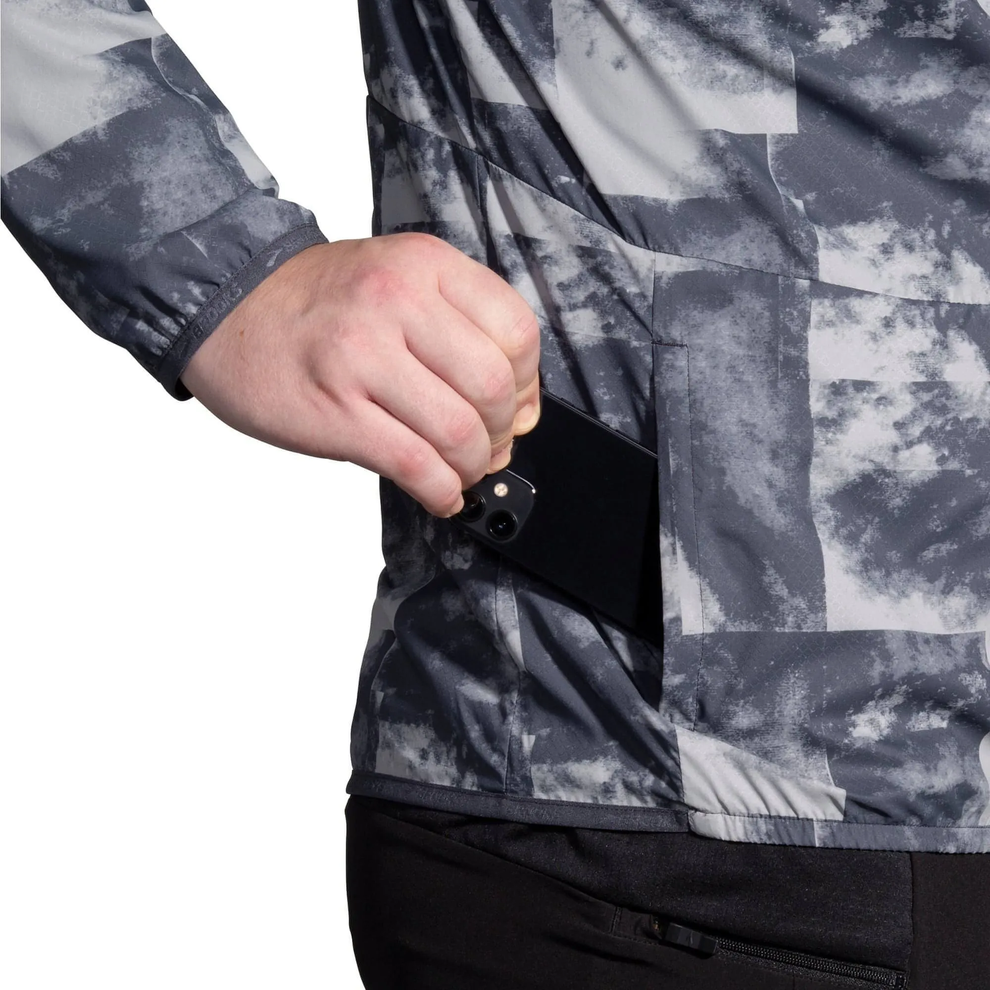 Brooks Canopy Mens Running Jacket - Grey Event Versatile Fit