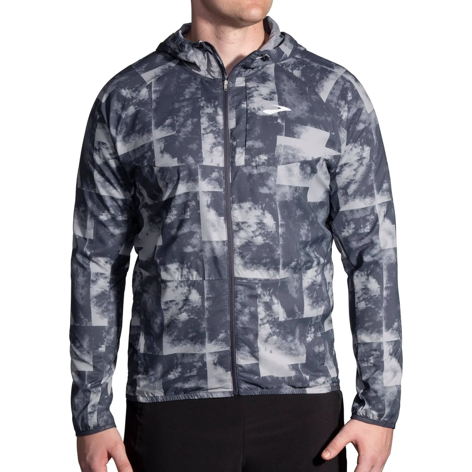 Rugged Look Brooks Canopy Mens Running Jacket - Grey
