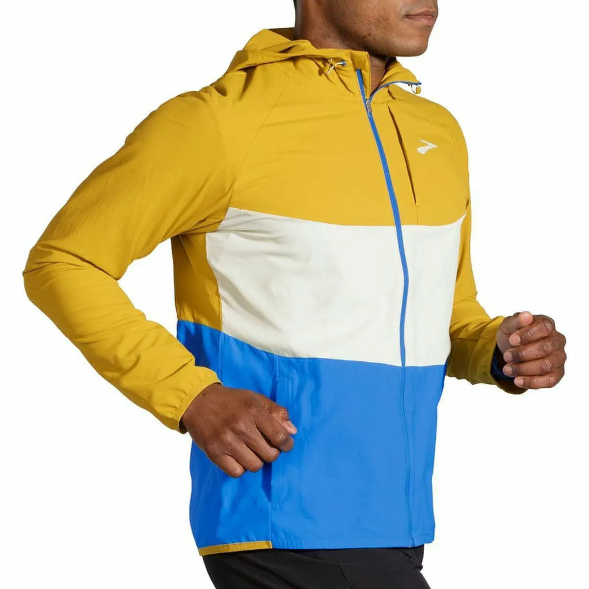 Cool Season Men's Brooks Canopy Mens Running Jacket - Yellow