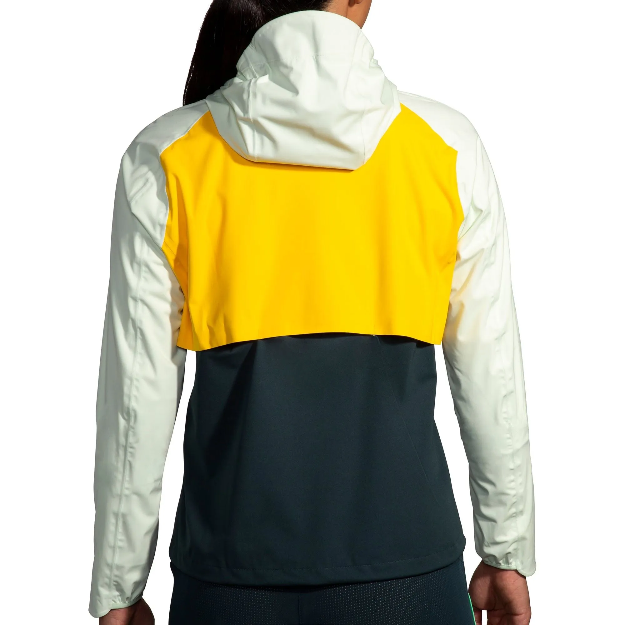 Brooks High Point Waterproof Womens Running Jacket - Yellow Odor Resistant