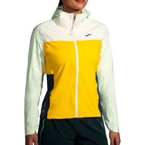 Camping Trip Wedding Brooks High Point Waterproof Womens Running Jacket - Yellow