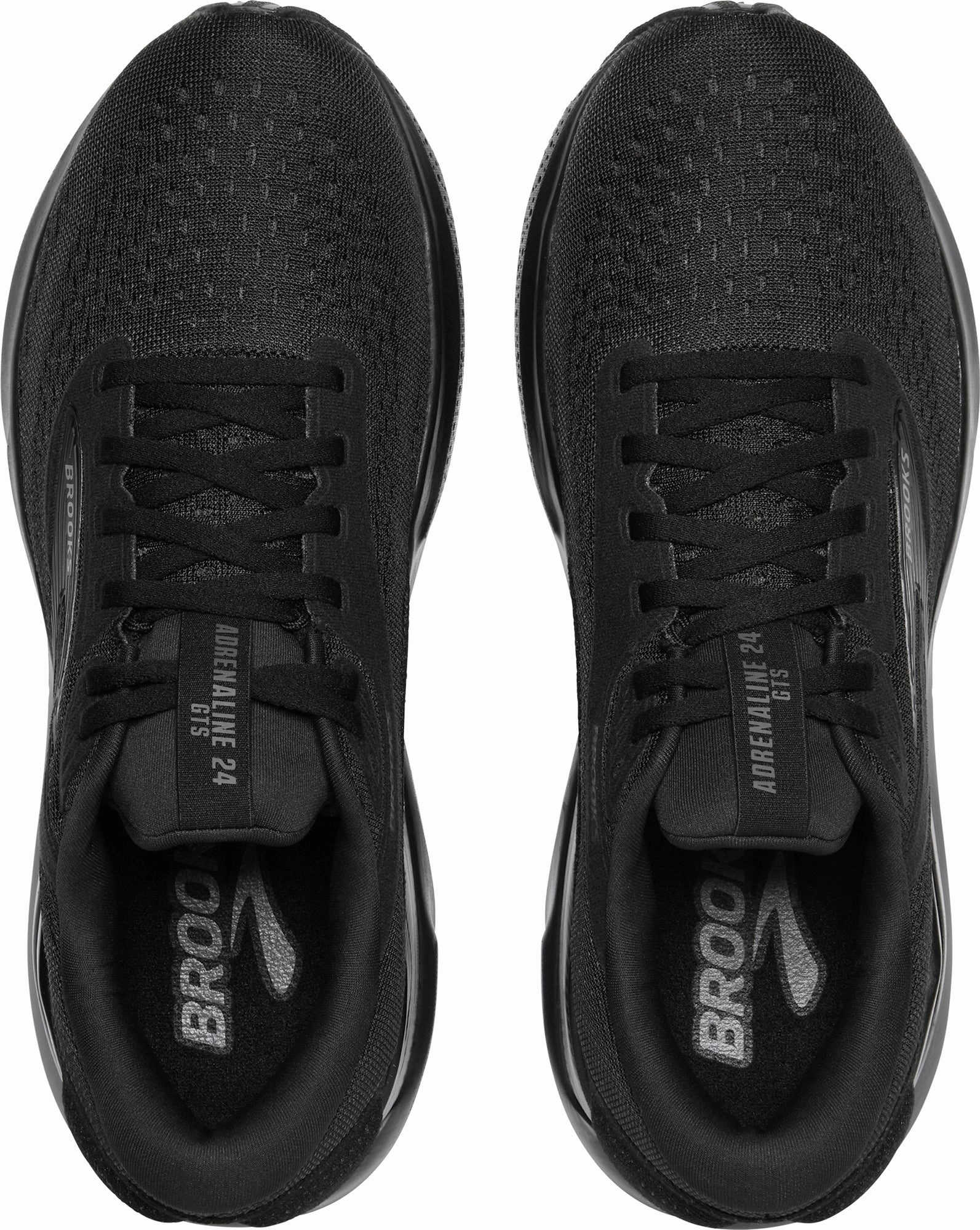 Brooks Adrenaline GTS 24 Womens Running Shoes - Black Men's heel - cup shoes