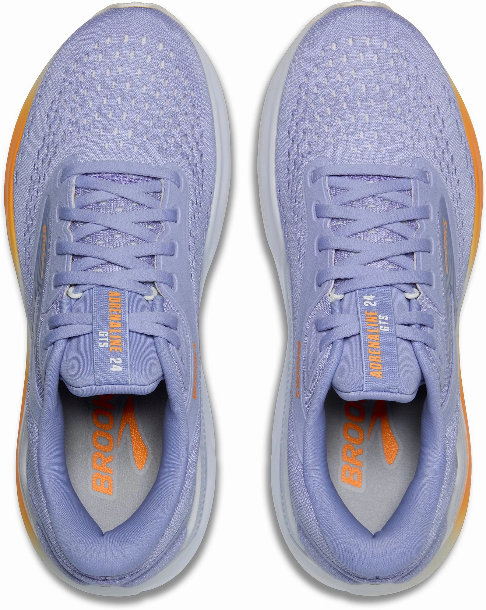 Brooks Adrenaline GTS 24 Womens Running Shoes - Blue multi - colored shoes Contoured Footbridge