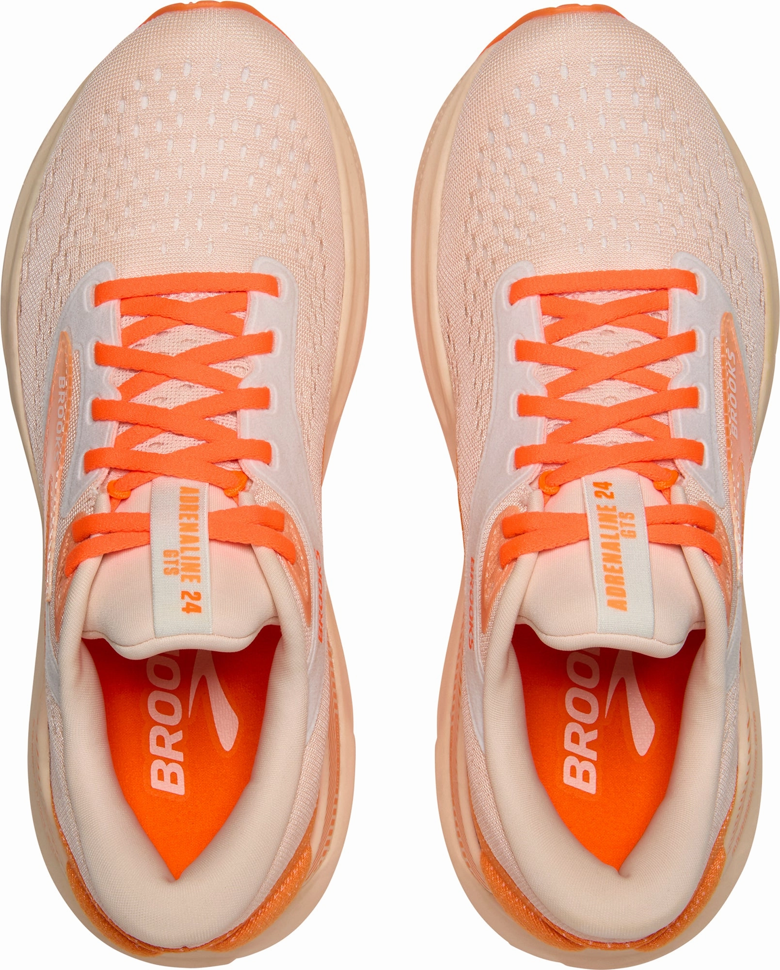 Air Injection Mold Brooks Adrenaline GTS 24 Womens Running Shoes - Orange