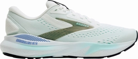 Brooks Adrenaline GTS 24 Womens Running Shoes - White anti - microbial - design shoes Unibody Upper Construction