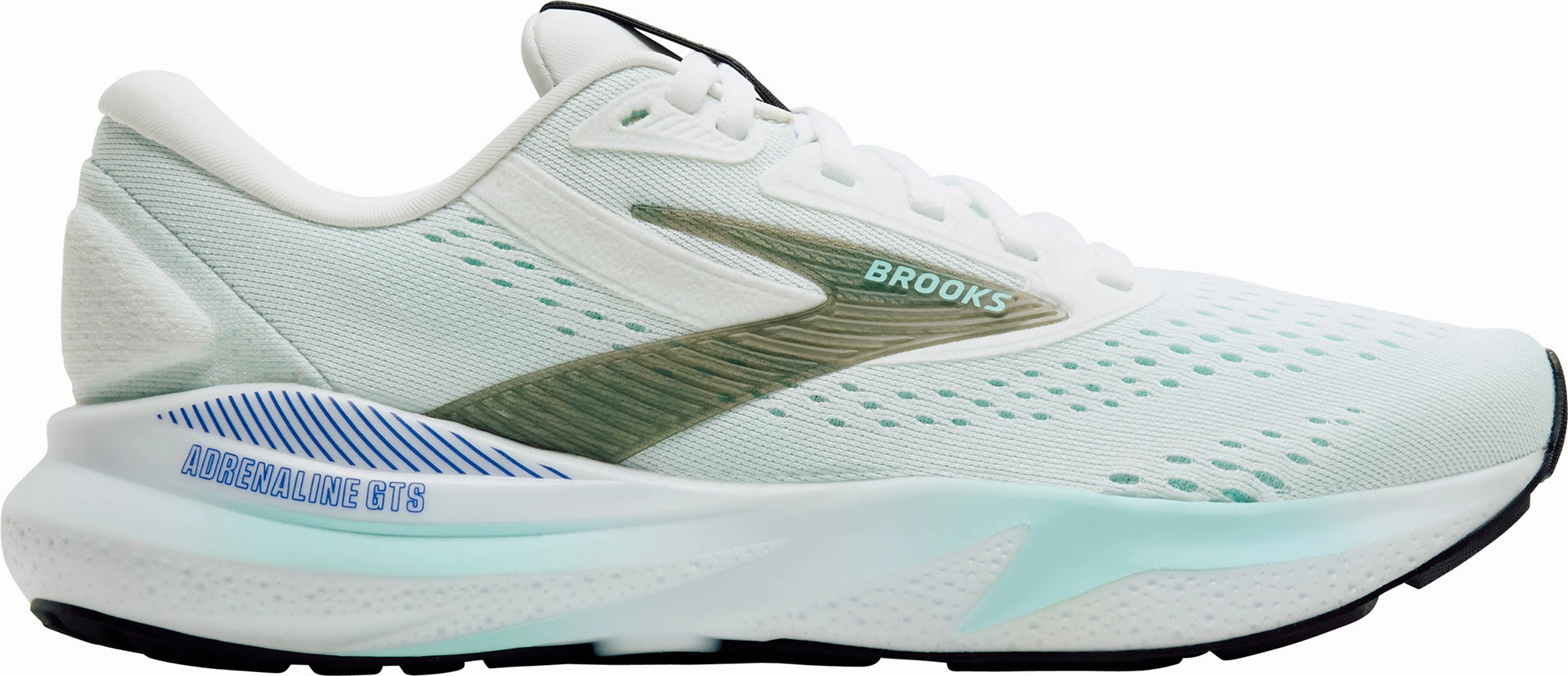 Brooks Adrenaline GTS 24 Womens Running Shoes - White anti - microbial - design shoes Unibody Upper Construction