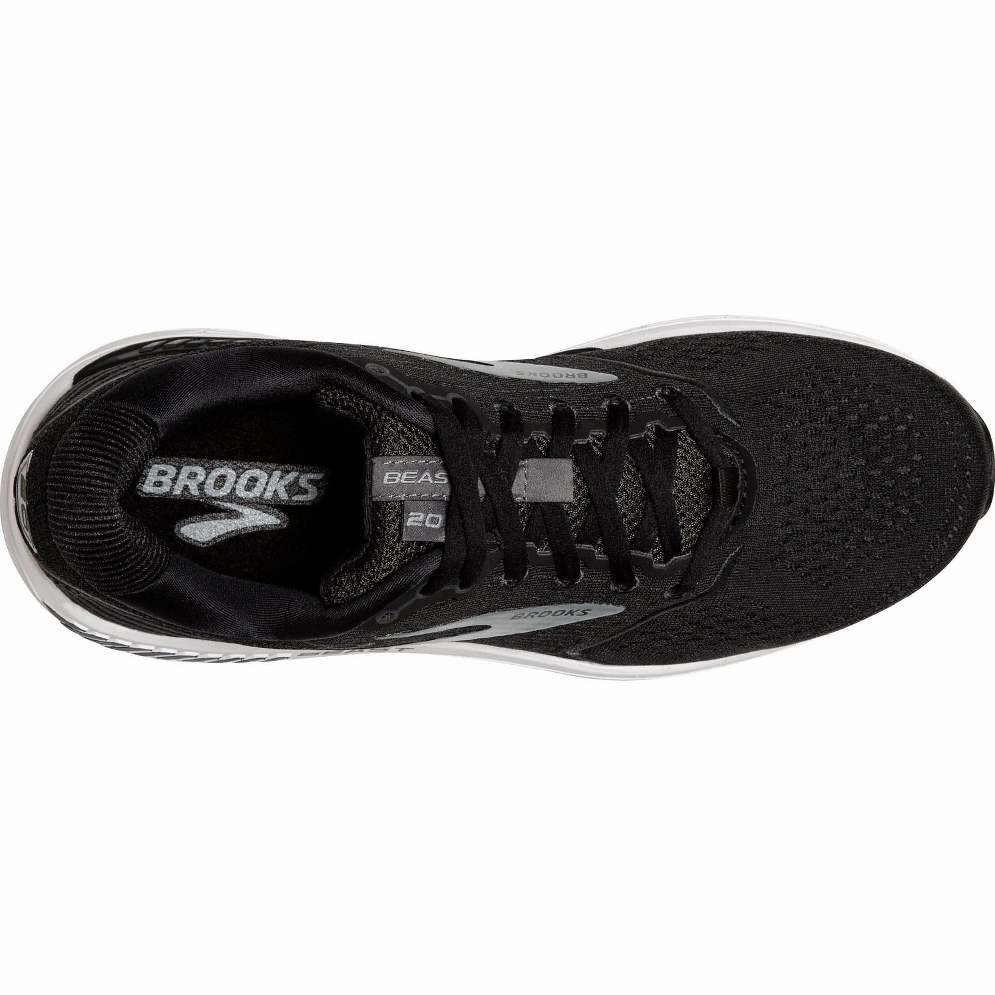 Brooks Beast 20 WIDE FIT Mens Running Shoes - Black Durable Abrasion Resistance healthy living