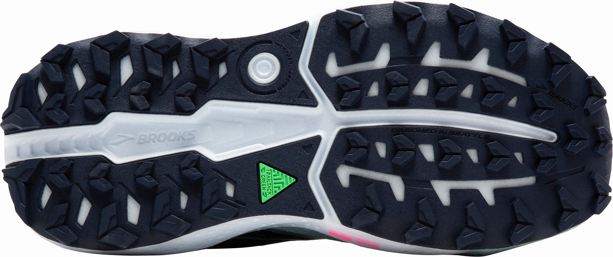 Brooks Caldera 7 Womens Trail Running Shoes - Navy Cushioned Insole Warm