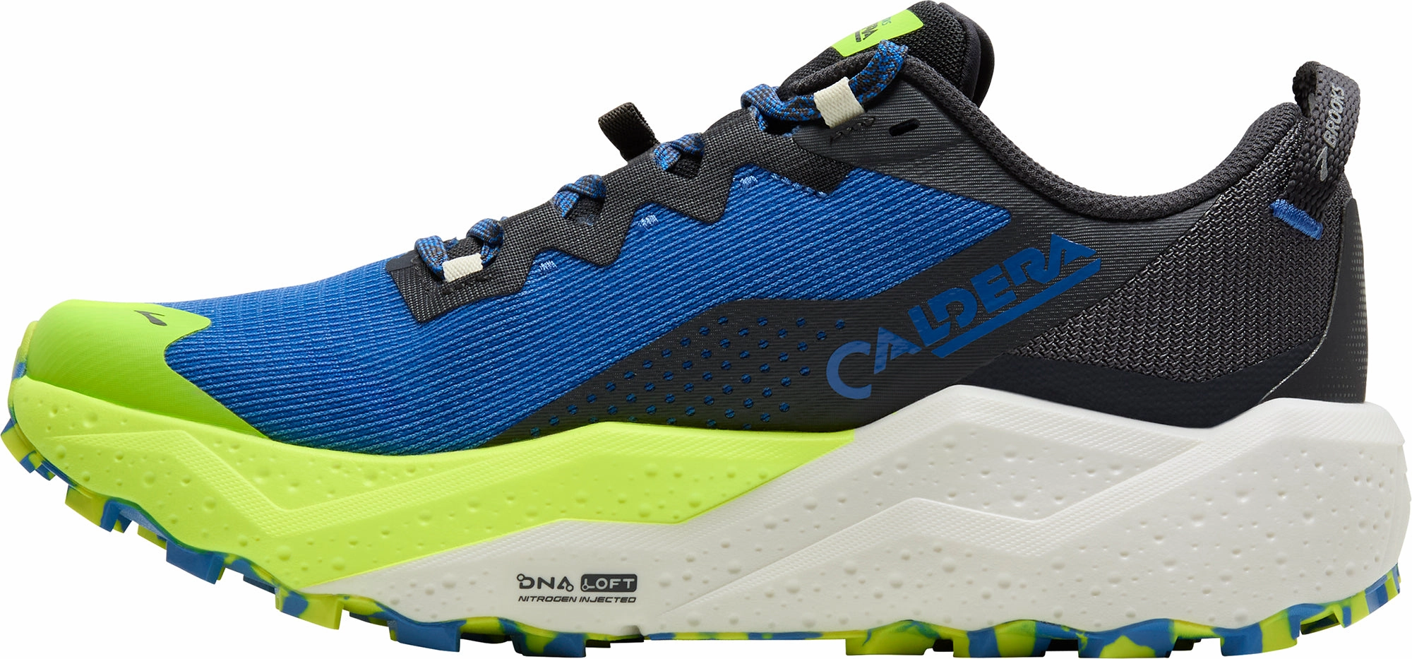 running for competition shoes Wide Toe Box Options Brooks Caldera 8 Mens Trail Running Shoes - Blue