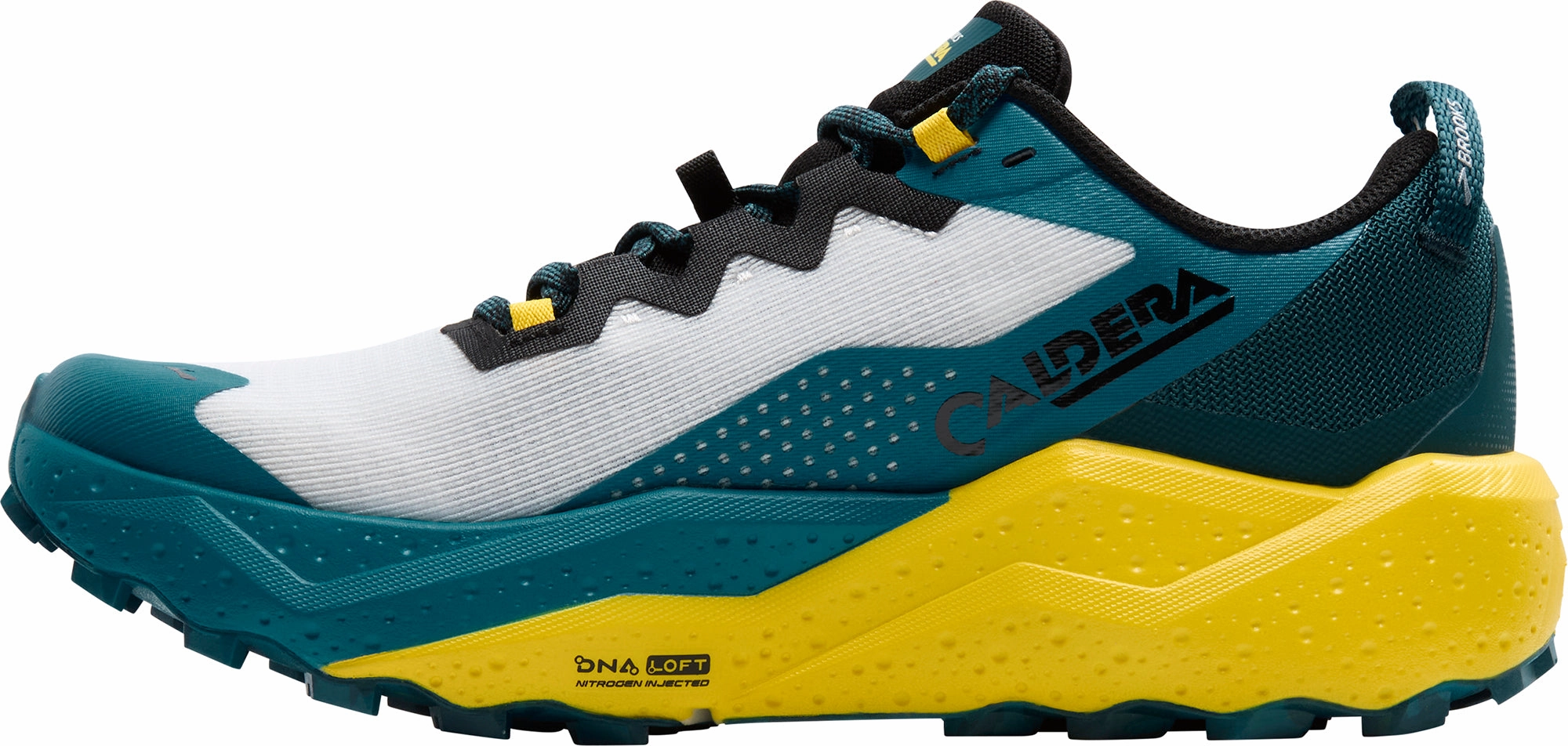 Brooks Caldera 8 Mens Trail Running Shoes - White running with a low - top design