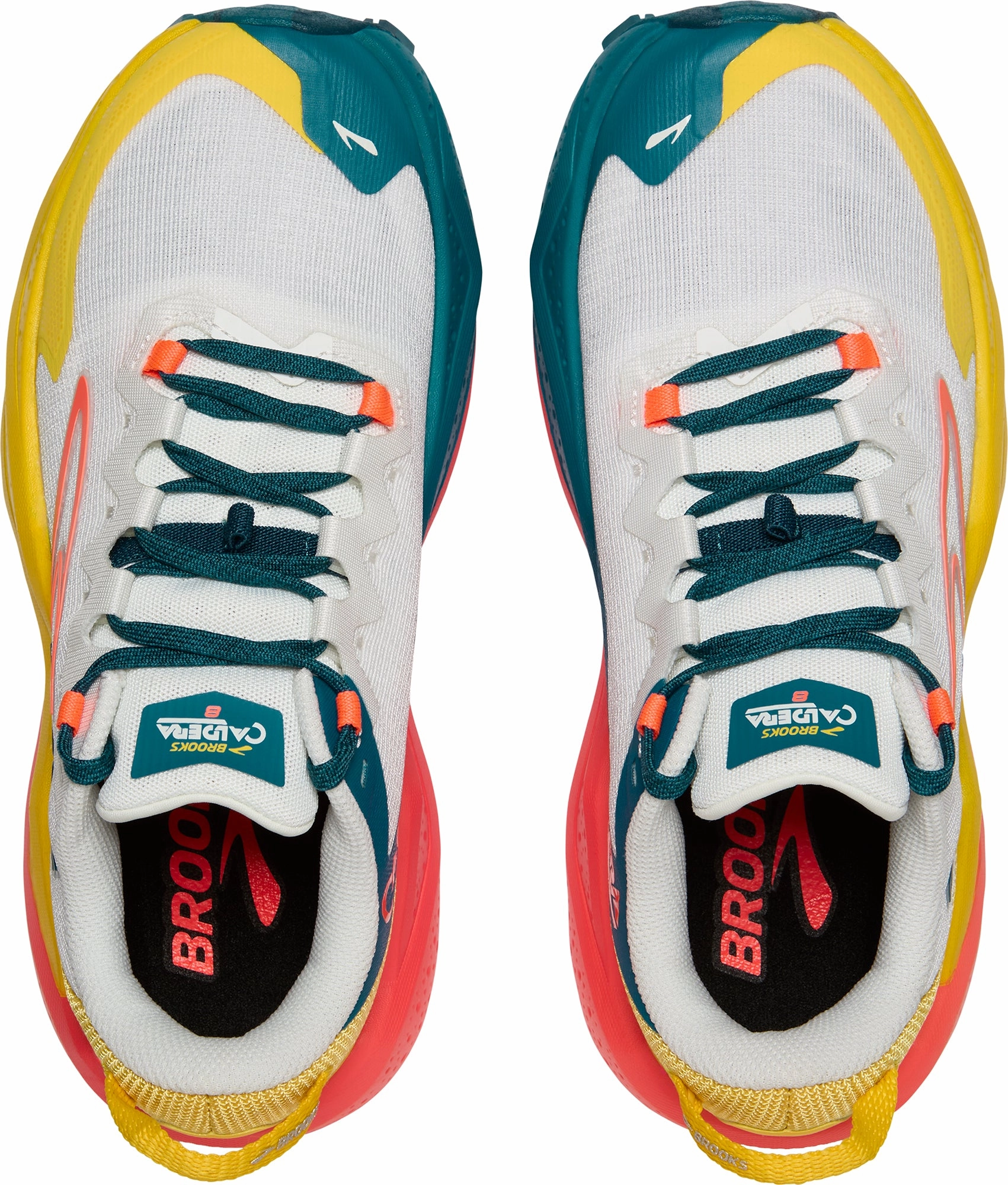 Traction Outsole Brooks Caldera 8 Womens Trail Running Shoes - White