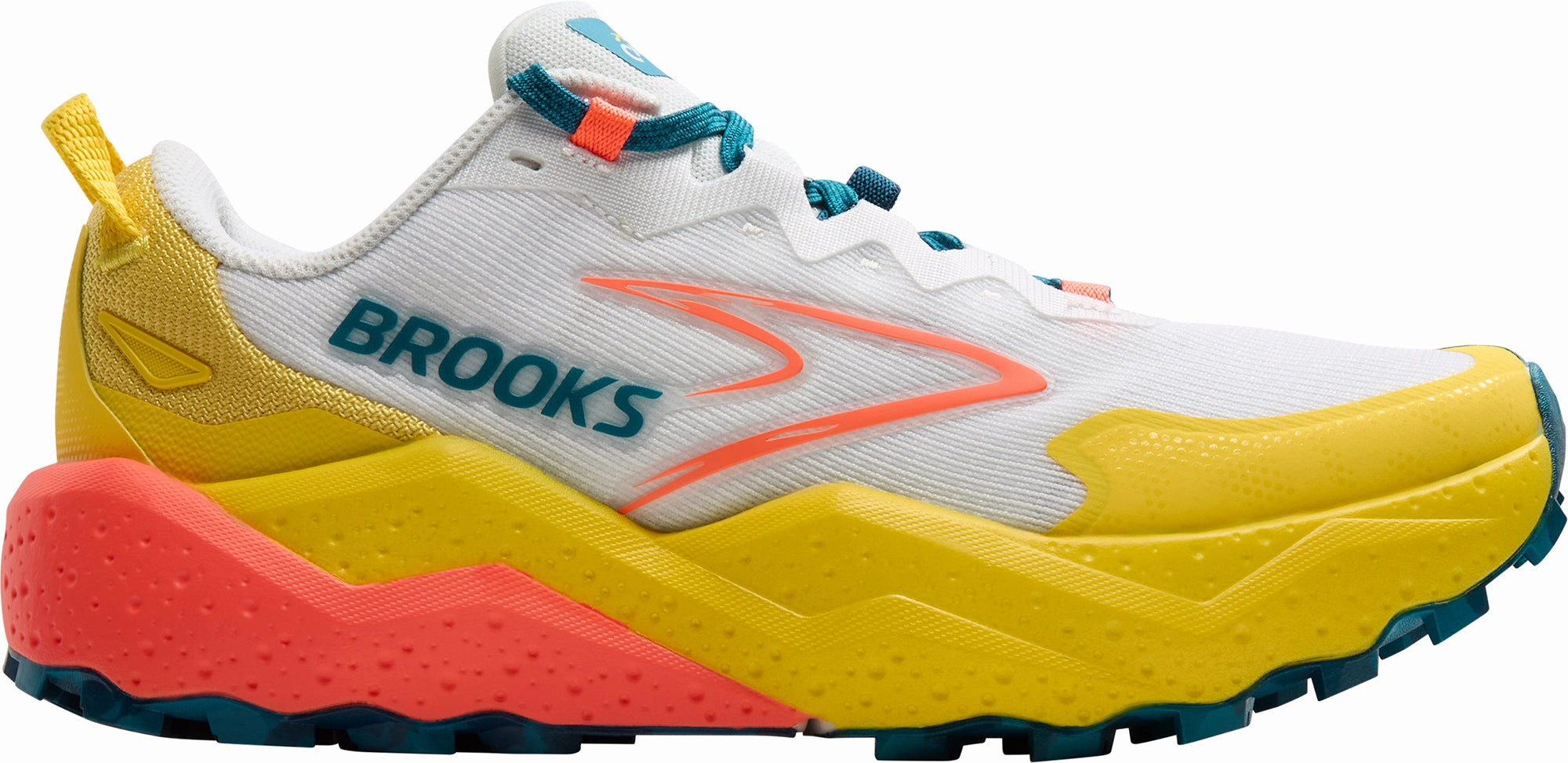 Dynamic support Brooks Caldera 8 Womens Trail Running Shoes - White