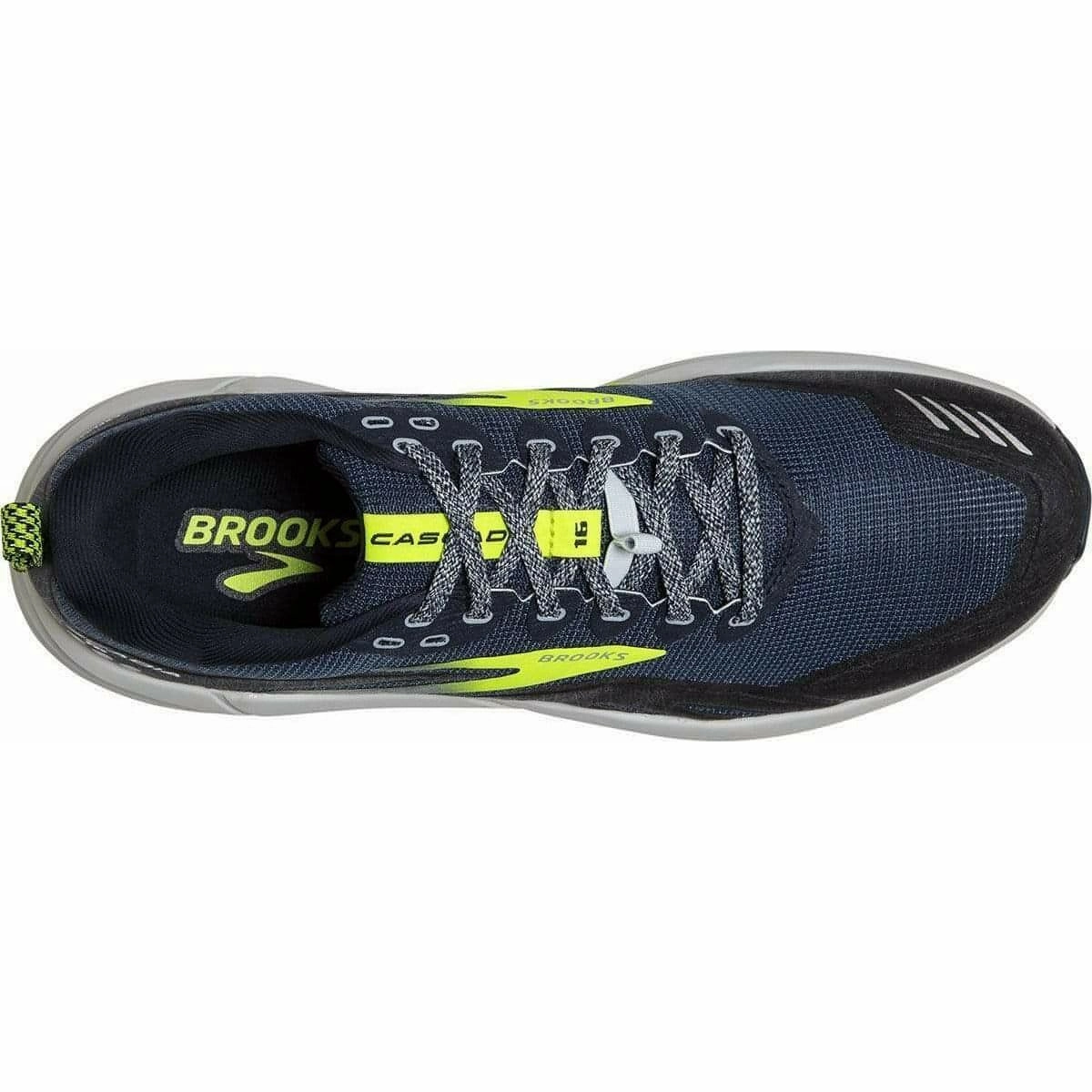 Brooks Cascadia 16 Mens Trail Running Shoes - Grey breathable - upper shoes