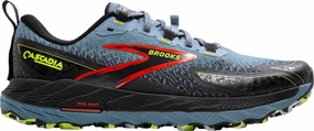 Brooks Cascadia 18 Mens Trail Running Shoes - Blue fall - suitable