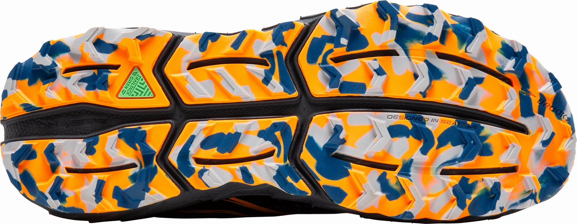 Brooks Cascadia 18 Mens Trail Running Shoes - Blue Pressure Distribution Tech Unique