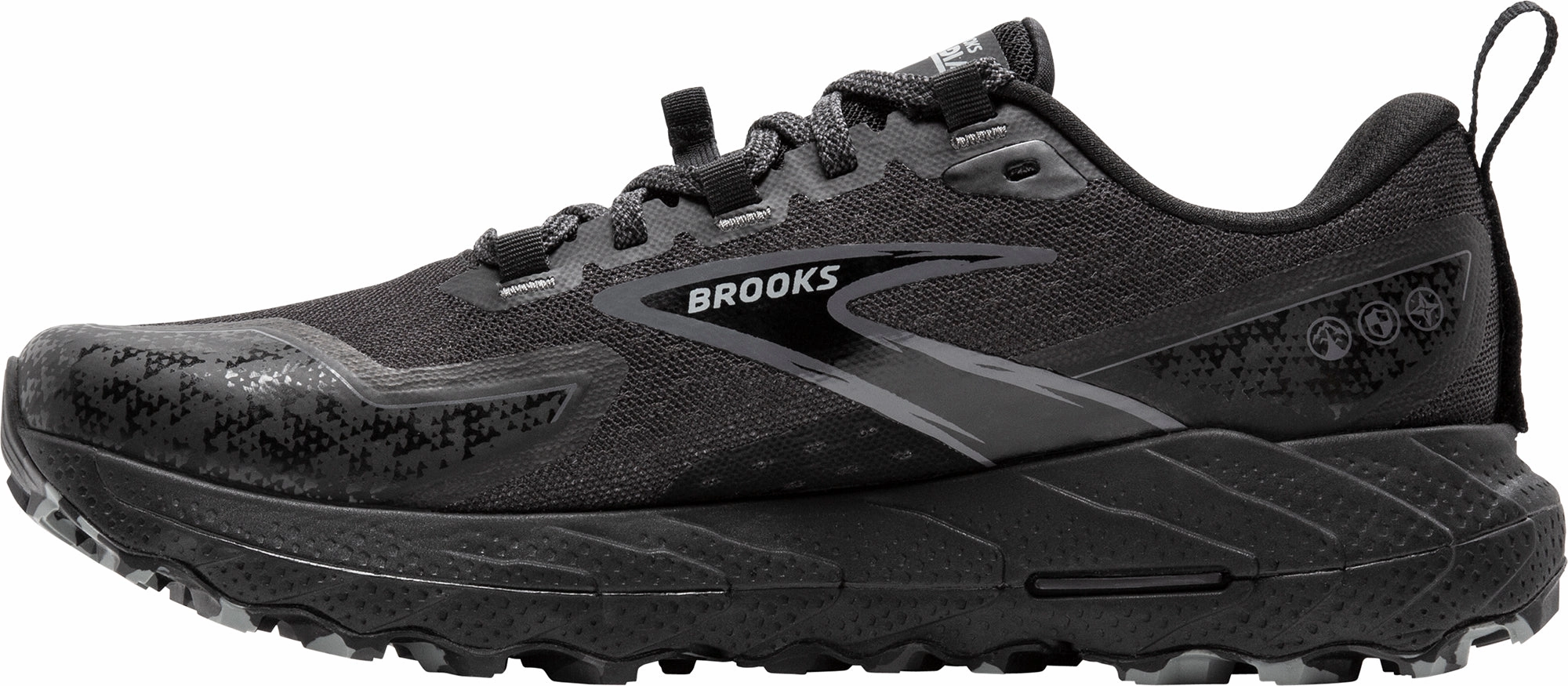 responsiveness - feature shoes Enhanced Toe Box Brooks Cascadia 18 Womens Trail Running Shoes - Black