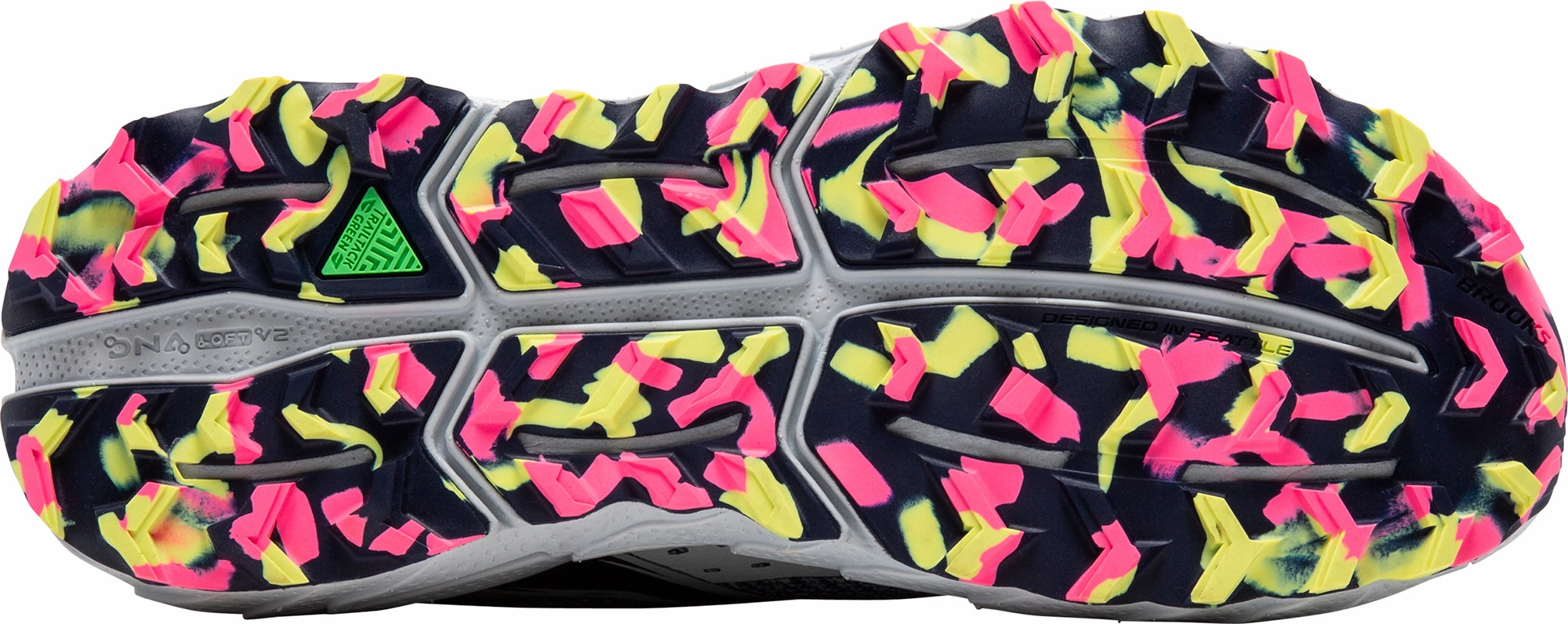 Brooks Cascadia 18 Womens Trail Running Shoes - Blue running in a polar area