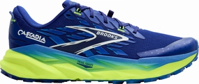 Superior Grip Ultimate Comfort Brooks Cascadia 19 WIDE FIT Mens Trail Running Shoes - Blue