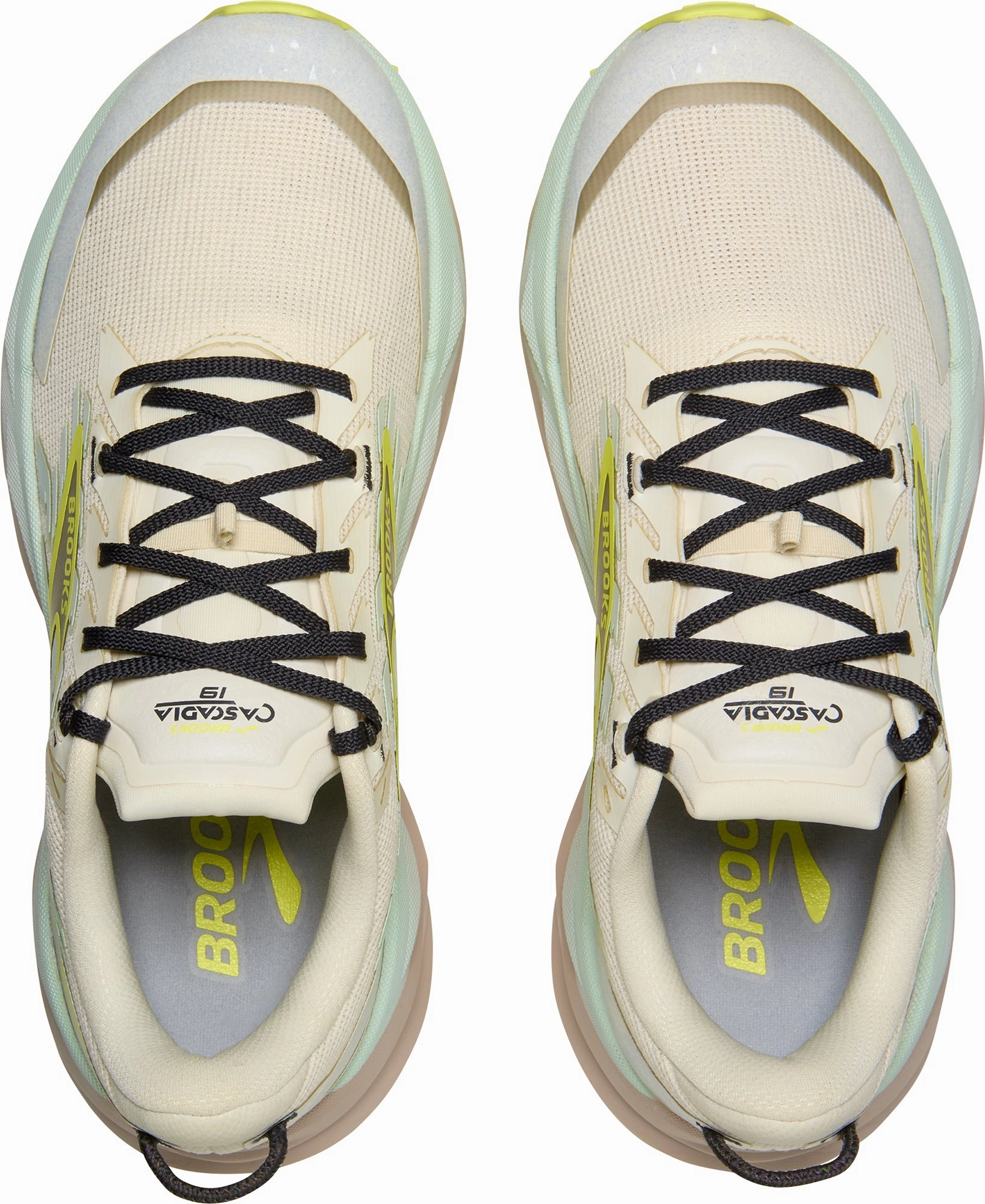 Brooks Cascadia 19 WIDE FIT Womens Trail Running Shoes - Cream muted - colored shoes Water resistant coating