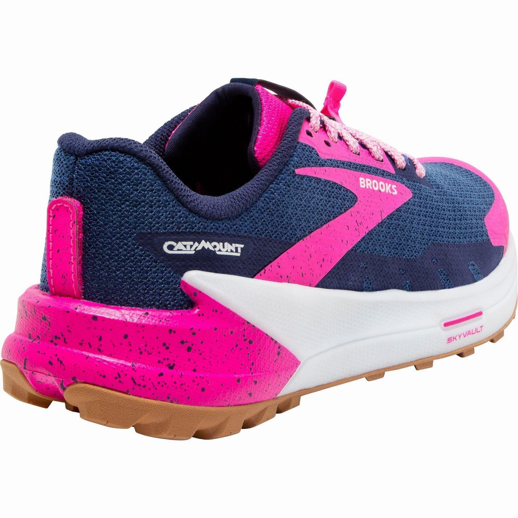 Split Second Heel Lock sprint shoes Brooks Catamount 2 Womens Trail Running Shoes - Navy