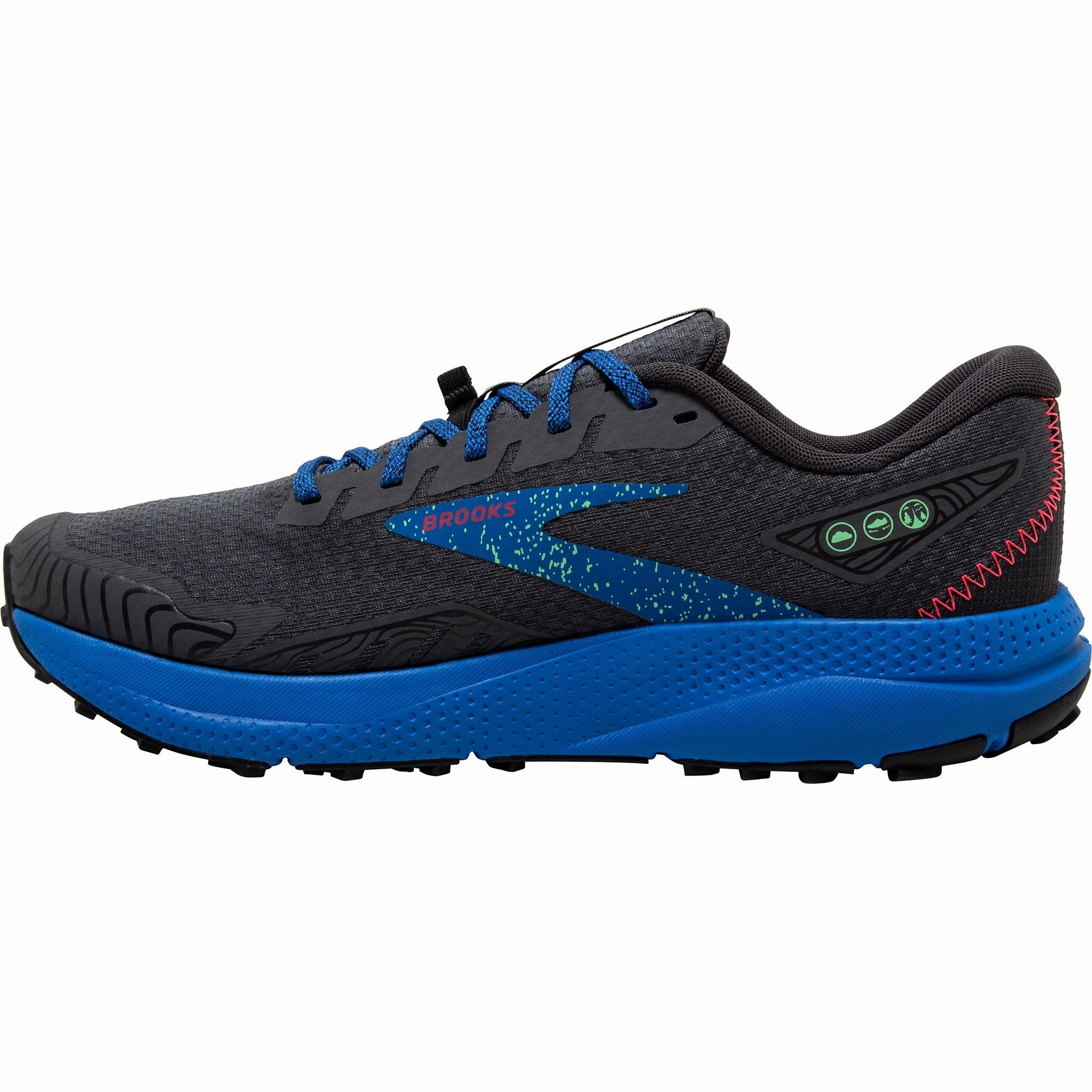Retro - style Brooks Divide 4 Mens Trail Running Shoes - Black