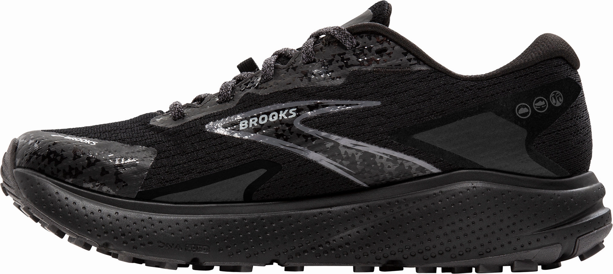 Recreational sports microfiber shoes Brooks Divide 5 GORE-TEX Womens Trail Running Shoes - Black