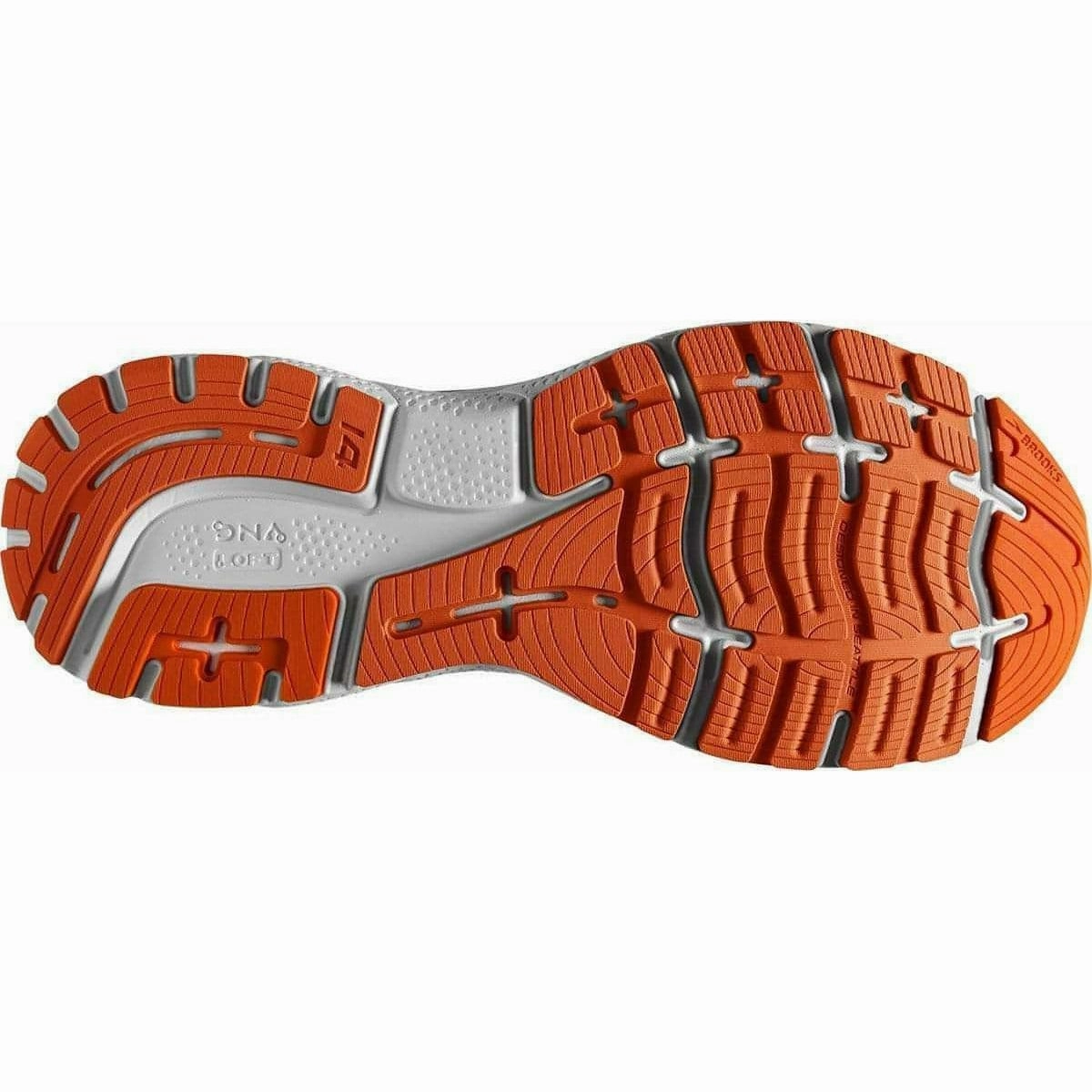 running in a composite bridge area shoes Cushioned Footbed Brooks Ghost 14 Mens Running Shoes - Blue