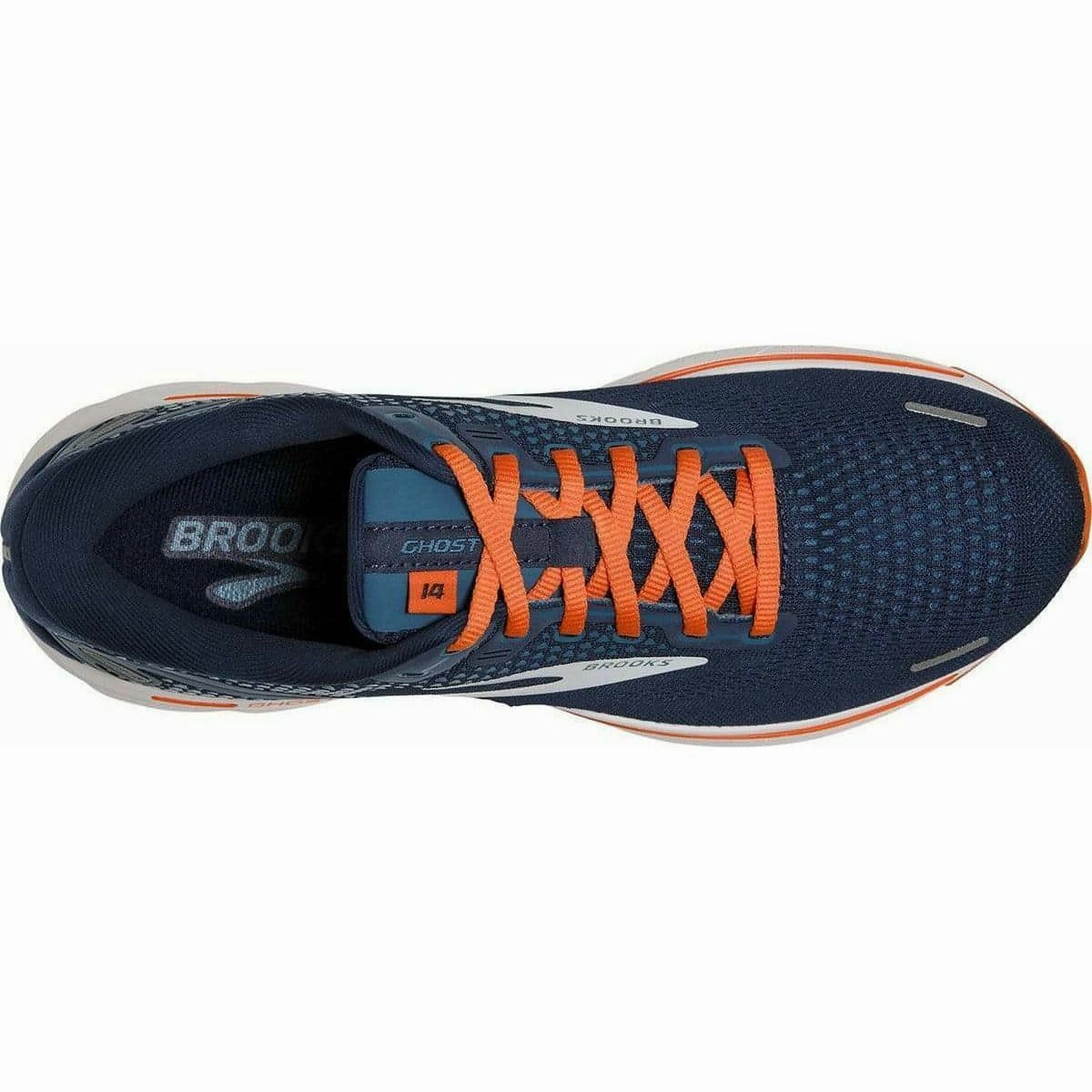 Soft To The Touch foam sole shoes Brooks Ghost 14 Mens Running Shoes - Blue