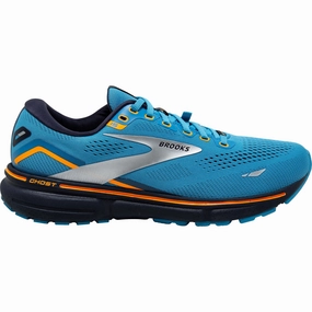 Brooks Ghost 15 GORE-TEX Mens Running Shoes - Blue running in an iconic bridge area shoes Training - essential