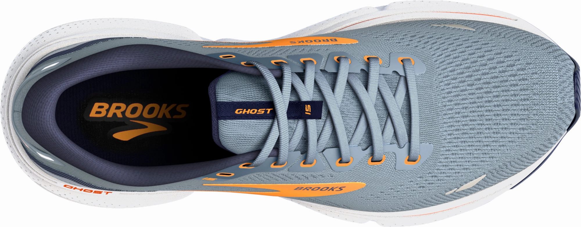 Hyper Compression EVA Foam ethnic - themed running option Brooks Ghost 15 Mens Running Shoes - Grey